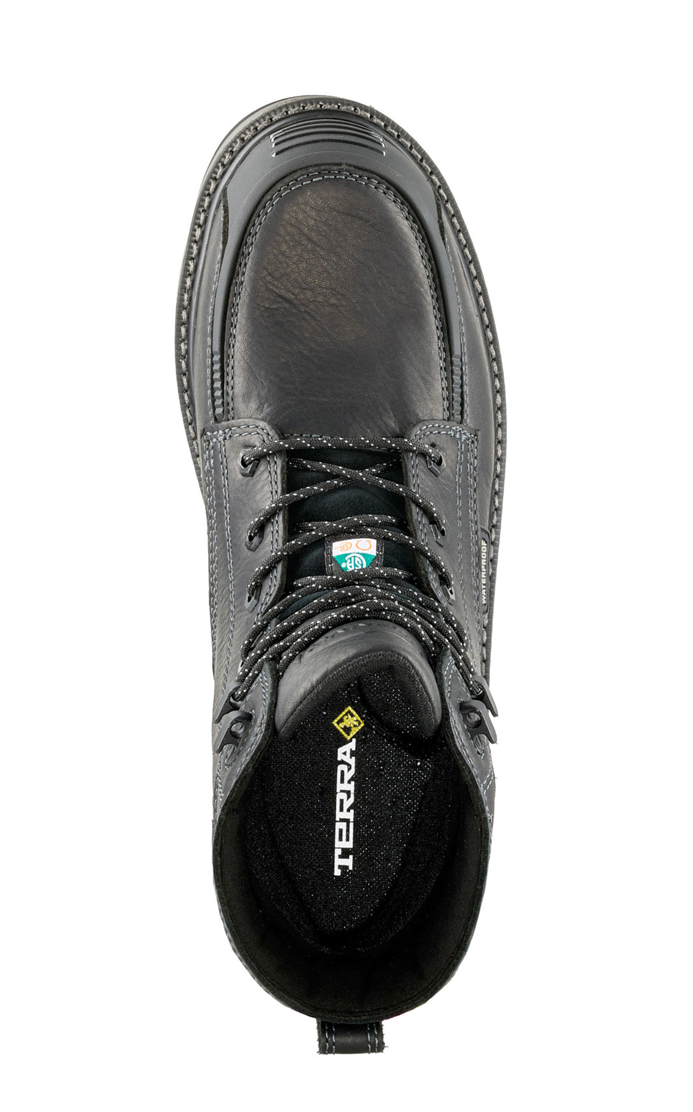 Terra Men’s Black Ironstone 6” Waterproof Composite Toe Safety Work Boots - Image 1
