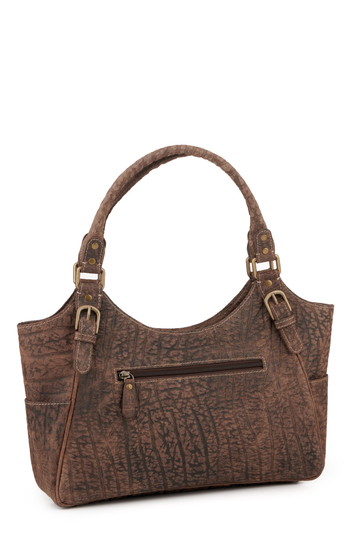 Myra Bag Pecos Woven Creamy Latte Hair on Hide Western Bag - Image 1
