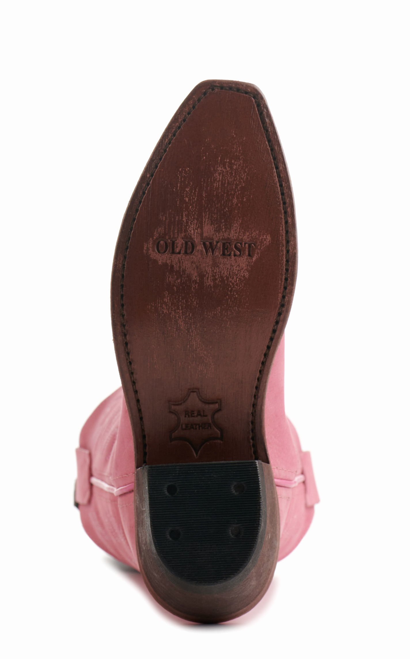 Old West Kids' Bubblegum Pink Snip Toe Cowboy Boots - Image 1