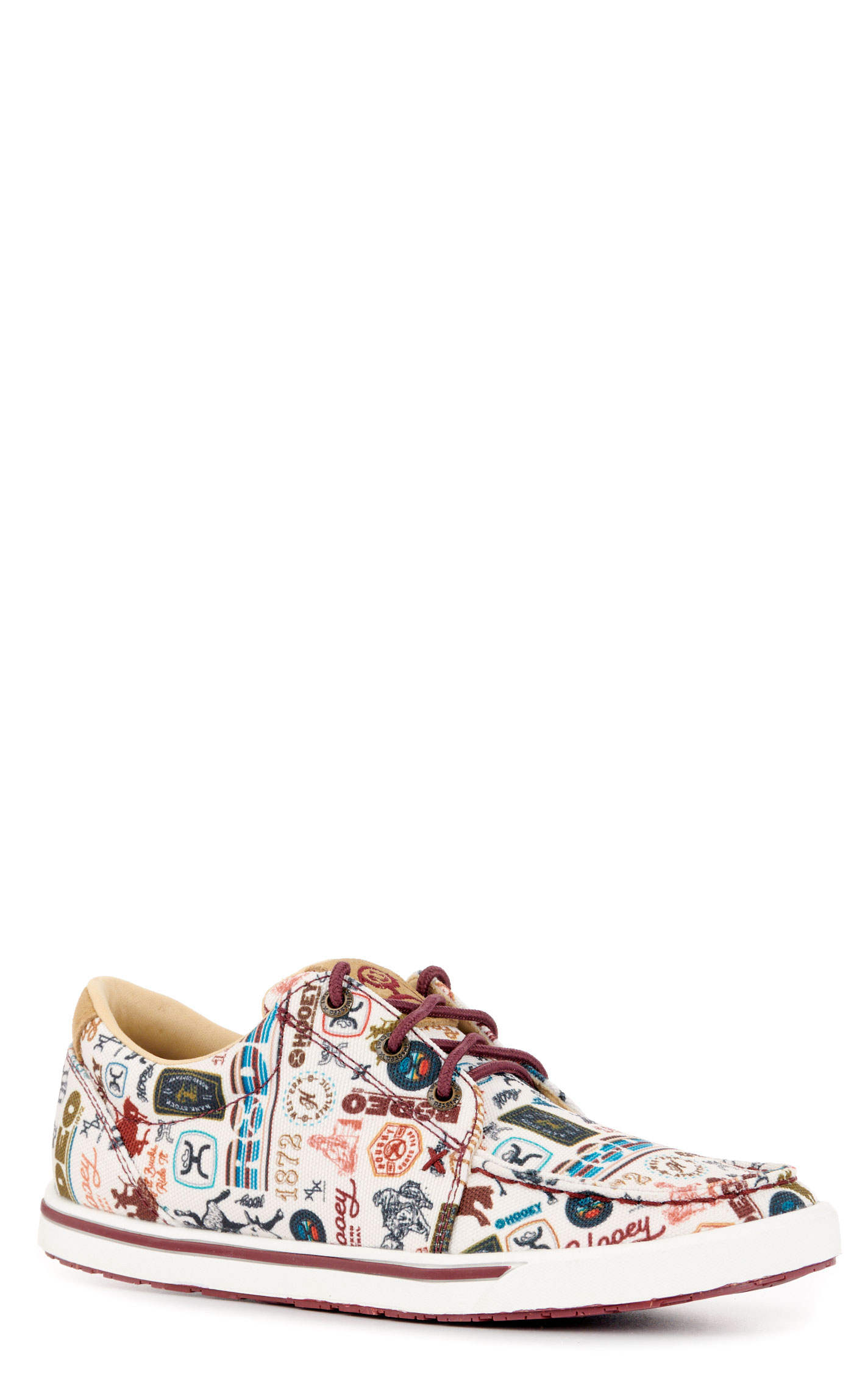 Twisted X Women's Hooey Loper Rodeo Print Moc Toe Casual Shoes - Image 1