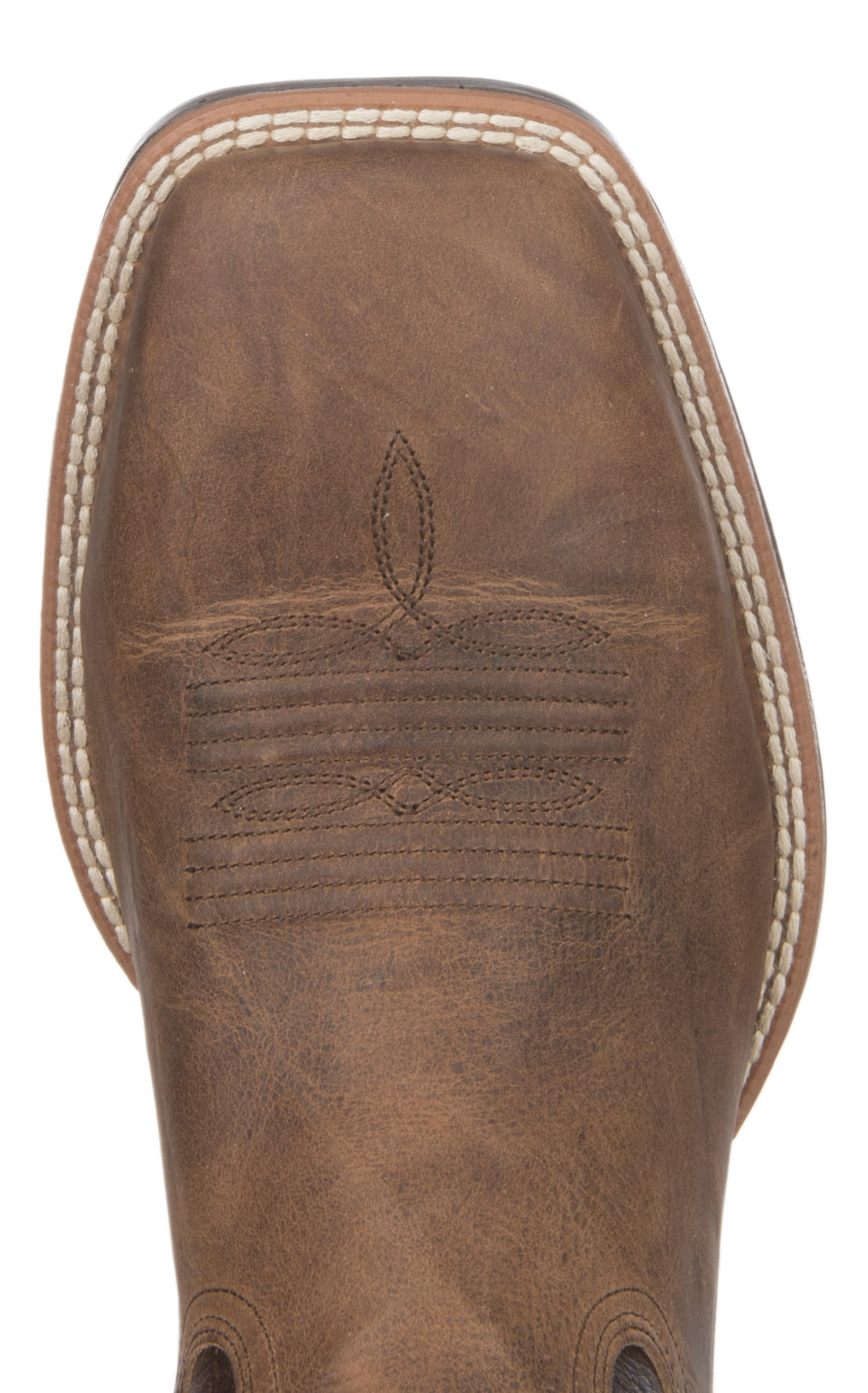 Ariat Men's Plano Dusty Tan and Brown Bantamweight Wide Square Toe Cowboy Boots - Image 1