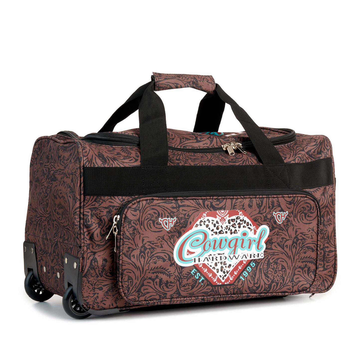 Cowgirl Hardware Brown Floral Tooled Print 20\