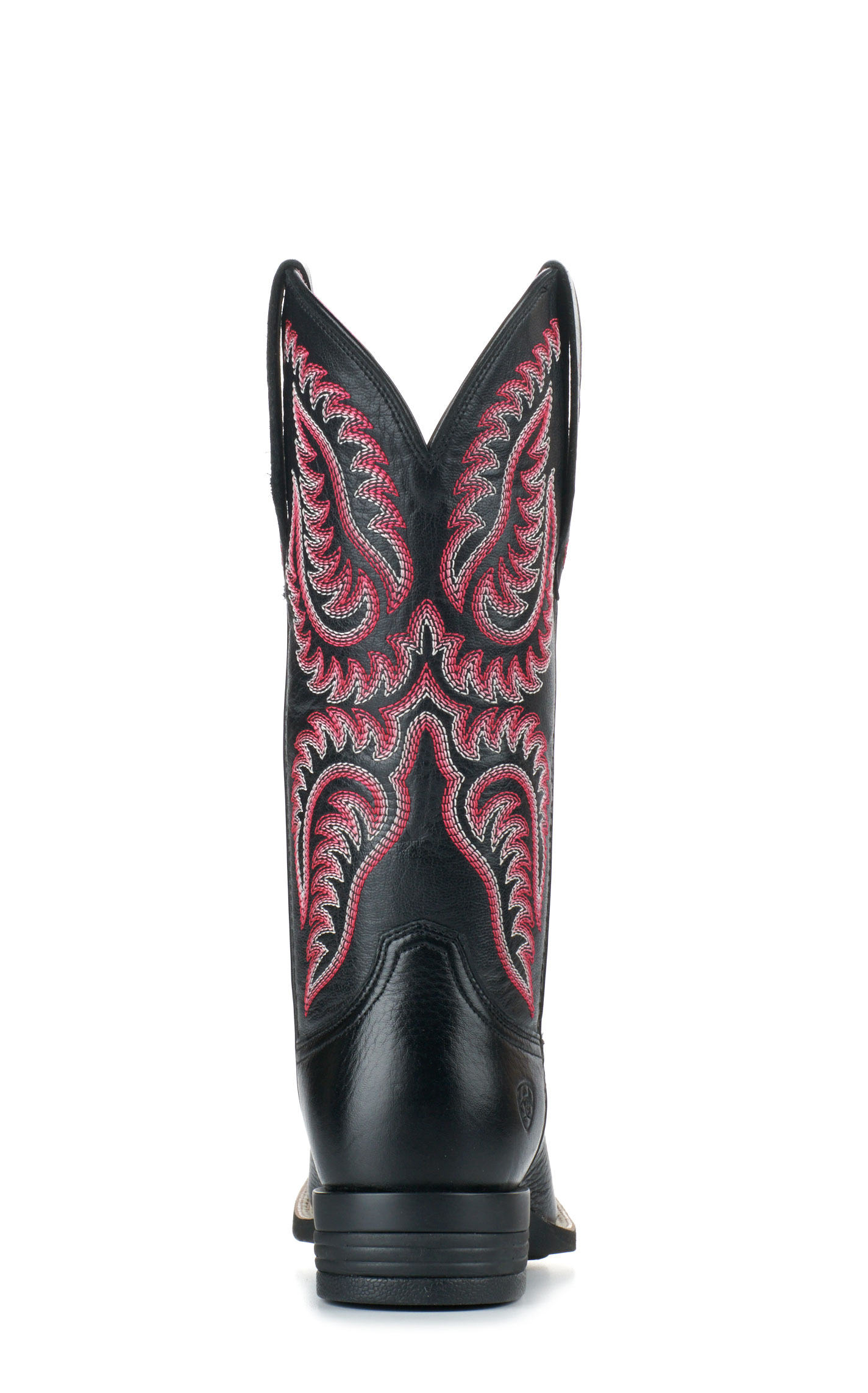 Ariat Women's Cattle Caite Deertan Black Stretchfit Wide Square Toe Cowboy Boots - Image 1