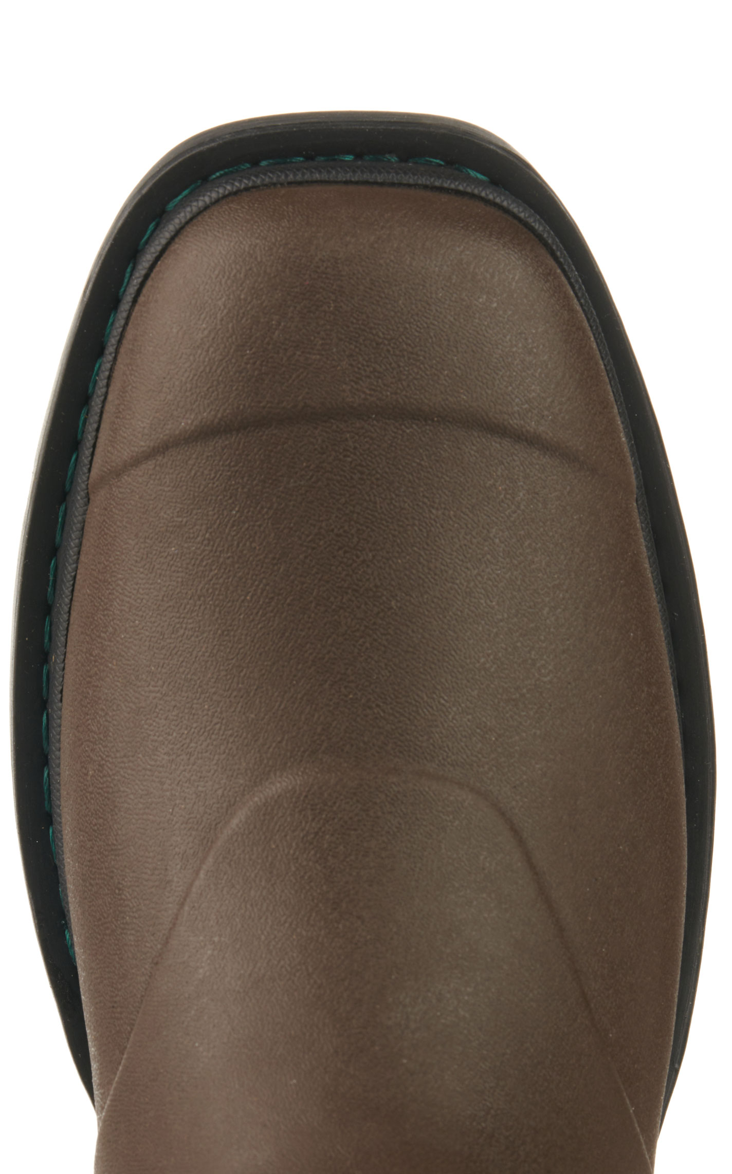 Muck Men's Dark Brown Chore Western Mid Square Toe Rubber Work Boot - Image 1