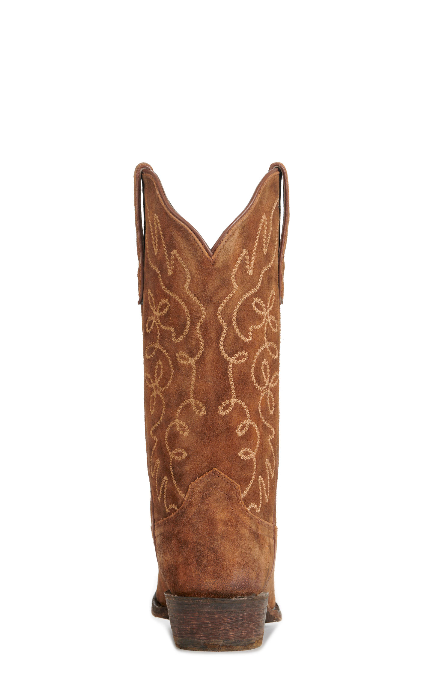 Ariat Women's Jukebox Dark Ginger Suede Snip Toe Cowboy Boots - Image 1