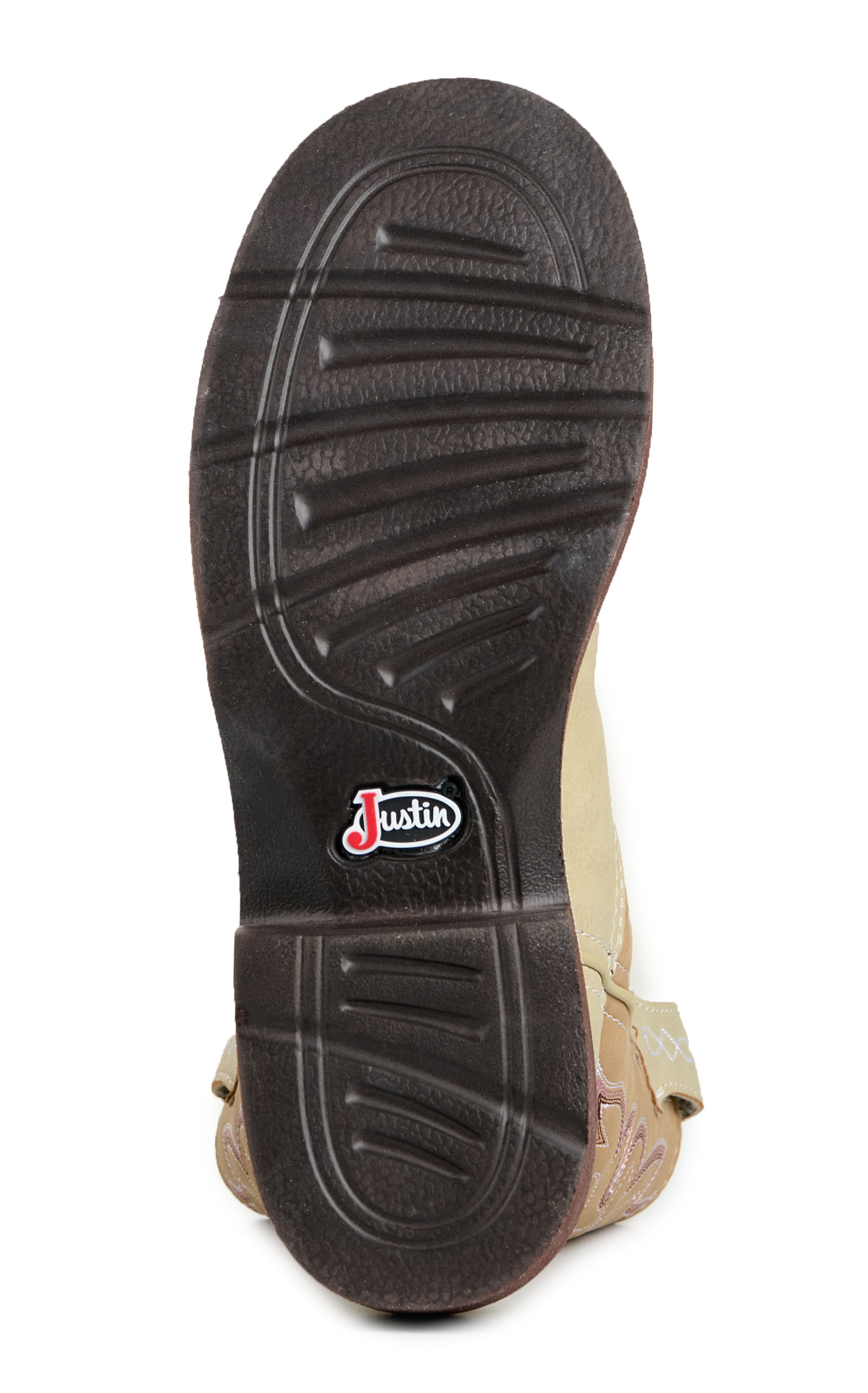 Justin Women's Sand & Tan Round Toe Cowboy Boots - Image 1