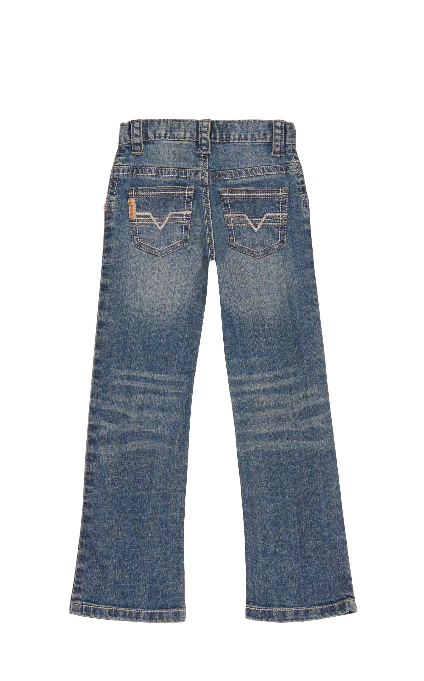 Cinch Boys' Medium Wash Slim Fit Straight Leg Stretch Jeans (8-16) - Image 1