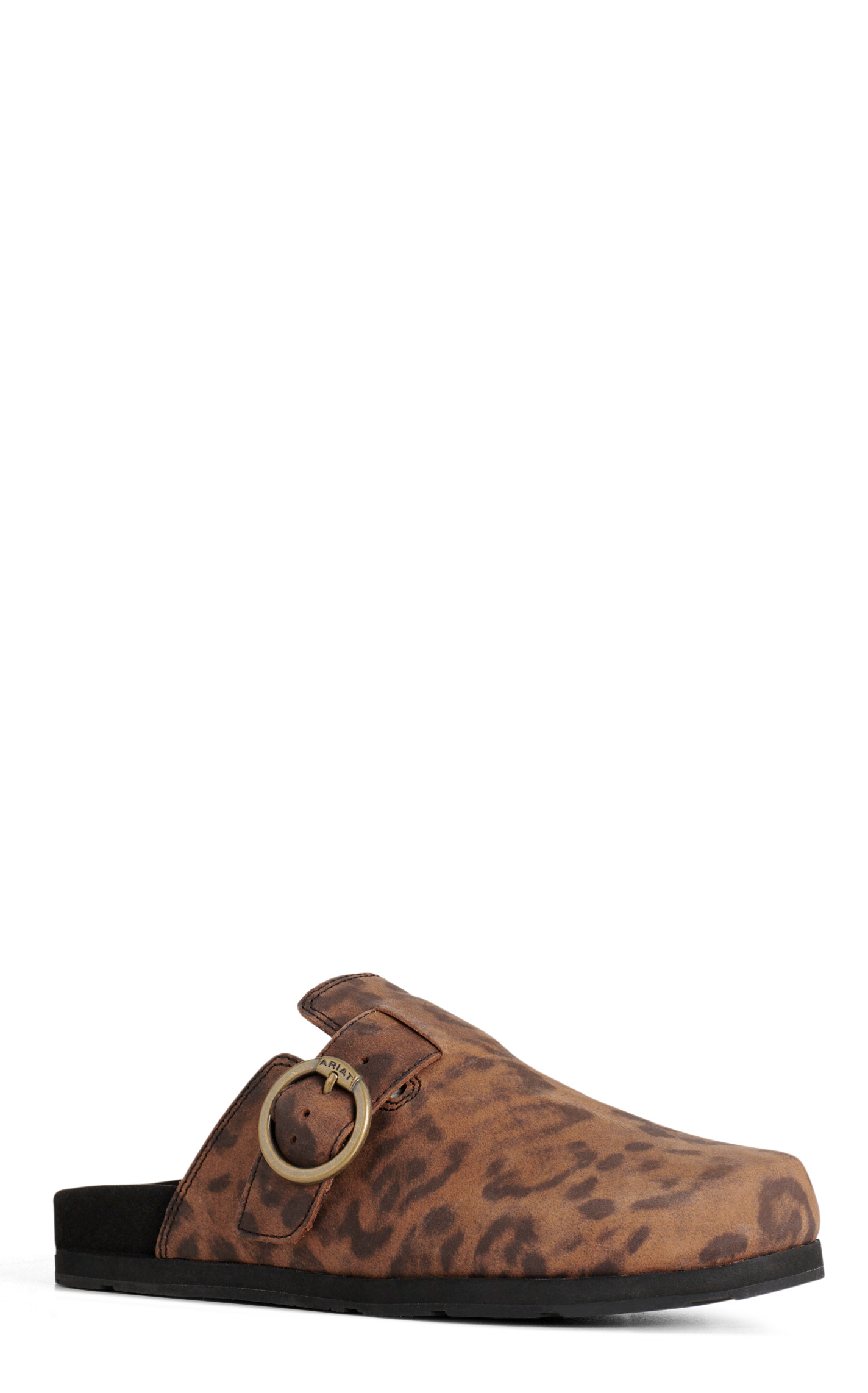 Ariat Women's Country Mule Leopard Print Suede Casual Shoes - Image 1