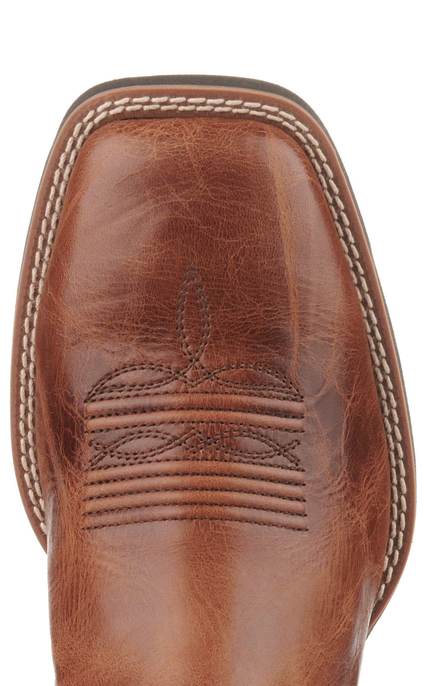 Ariat Men's Slingshot Dark Tan and Green Wide Square Toe Cowboy Boots - Image 1