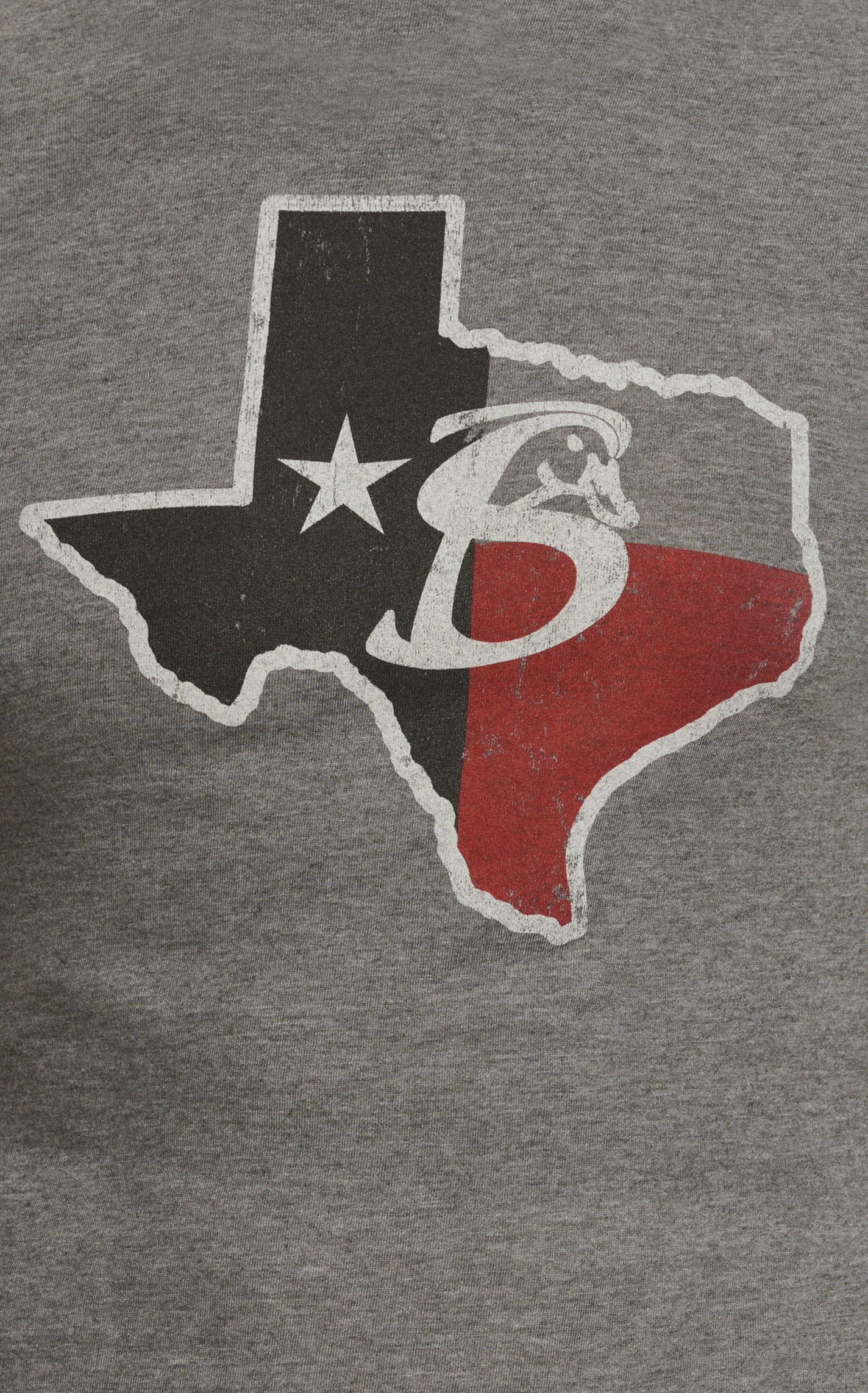 Stackin' Bills Men's Charcoal & Texas Logo Graphic T-Shirt - Image 1