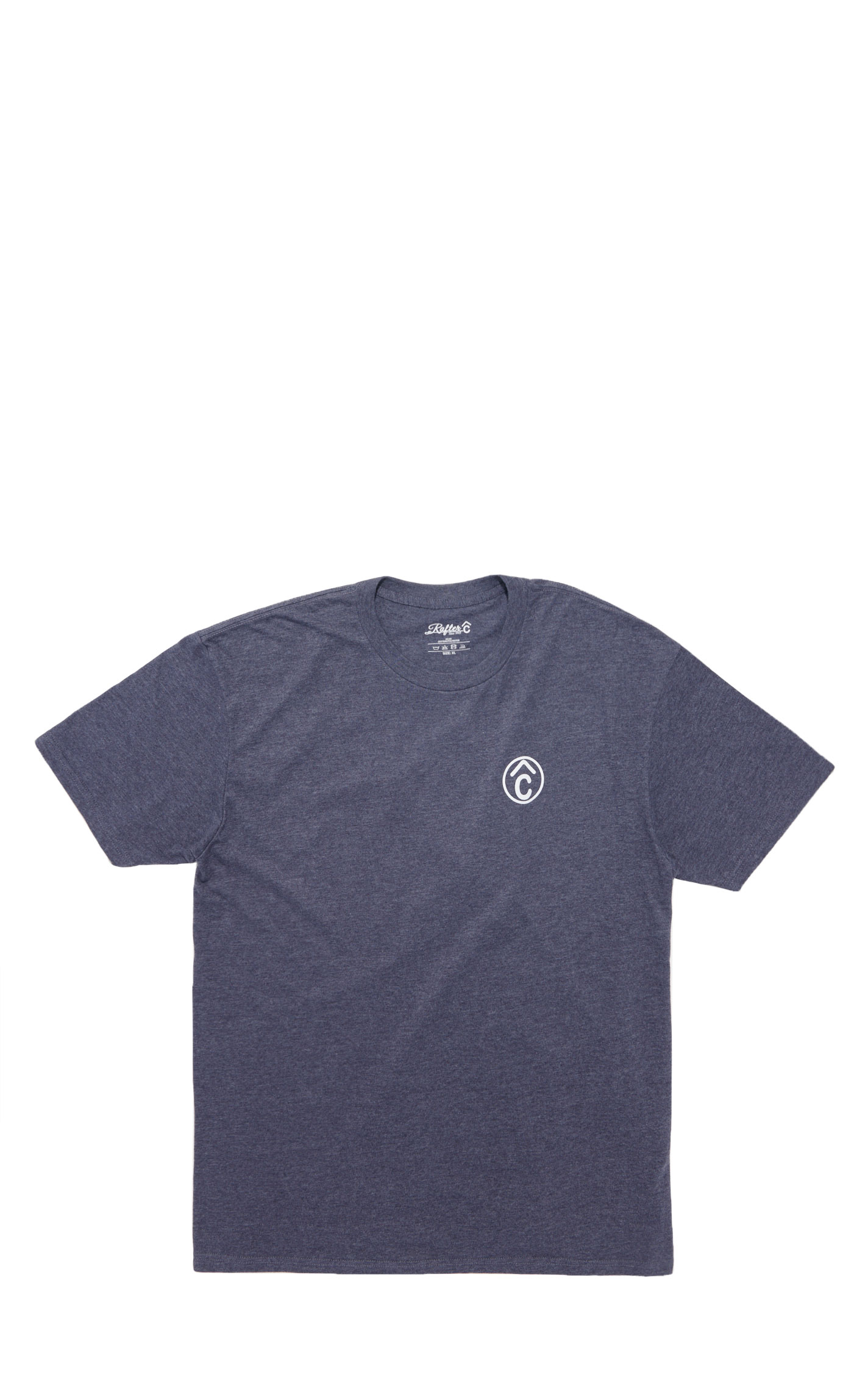Rafter C Men's Heather Navy Logo T-Shirt - Image 1