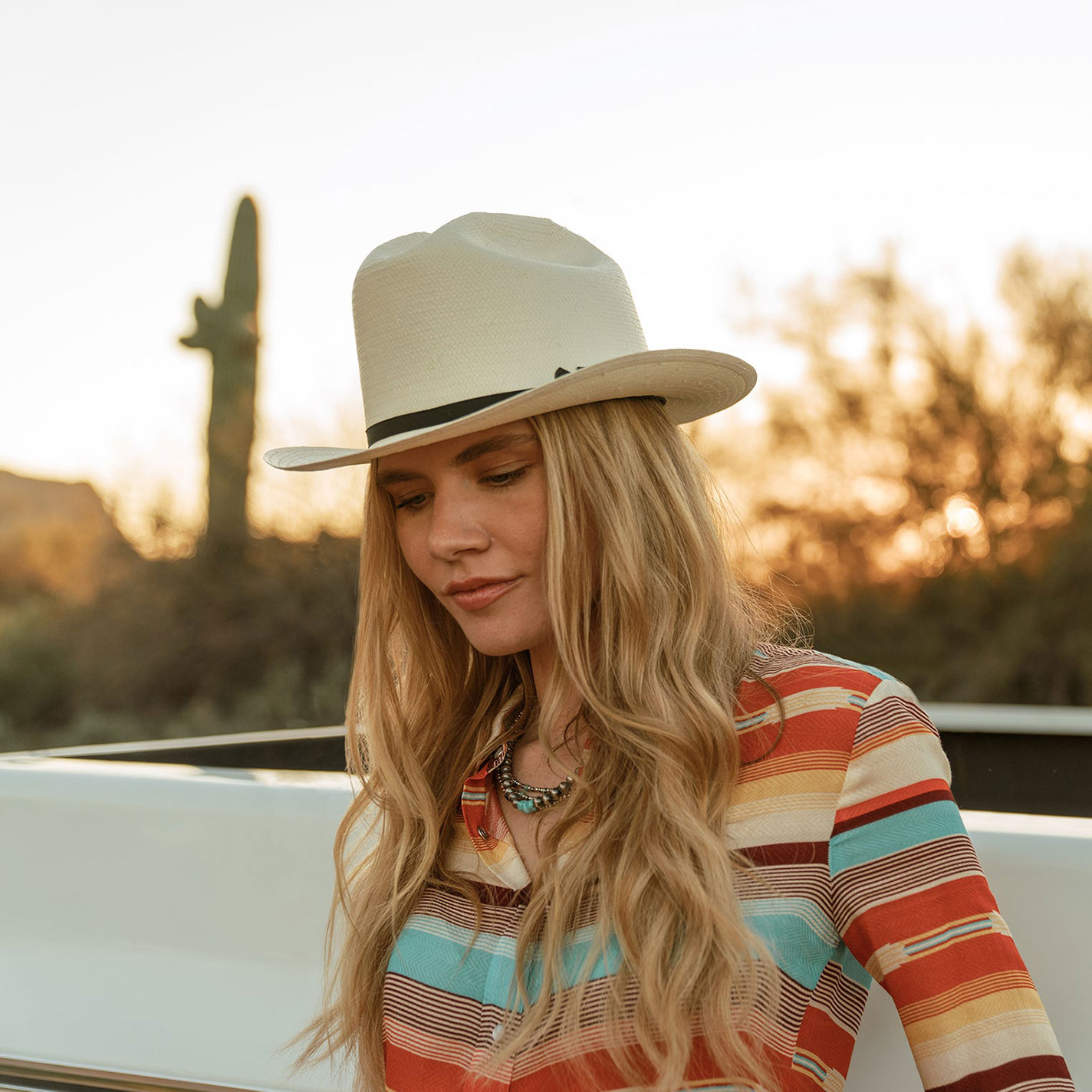 Stetson 6X Open Road Straw Cowboy Hat - Image 1