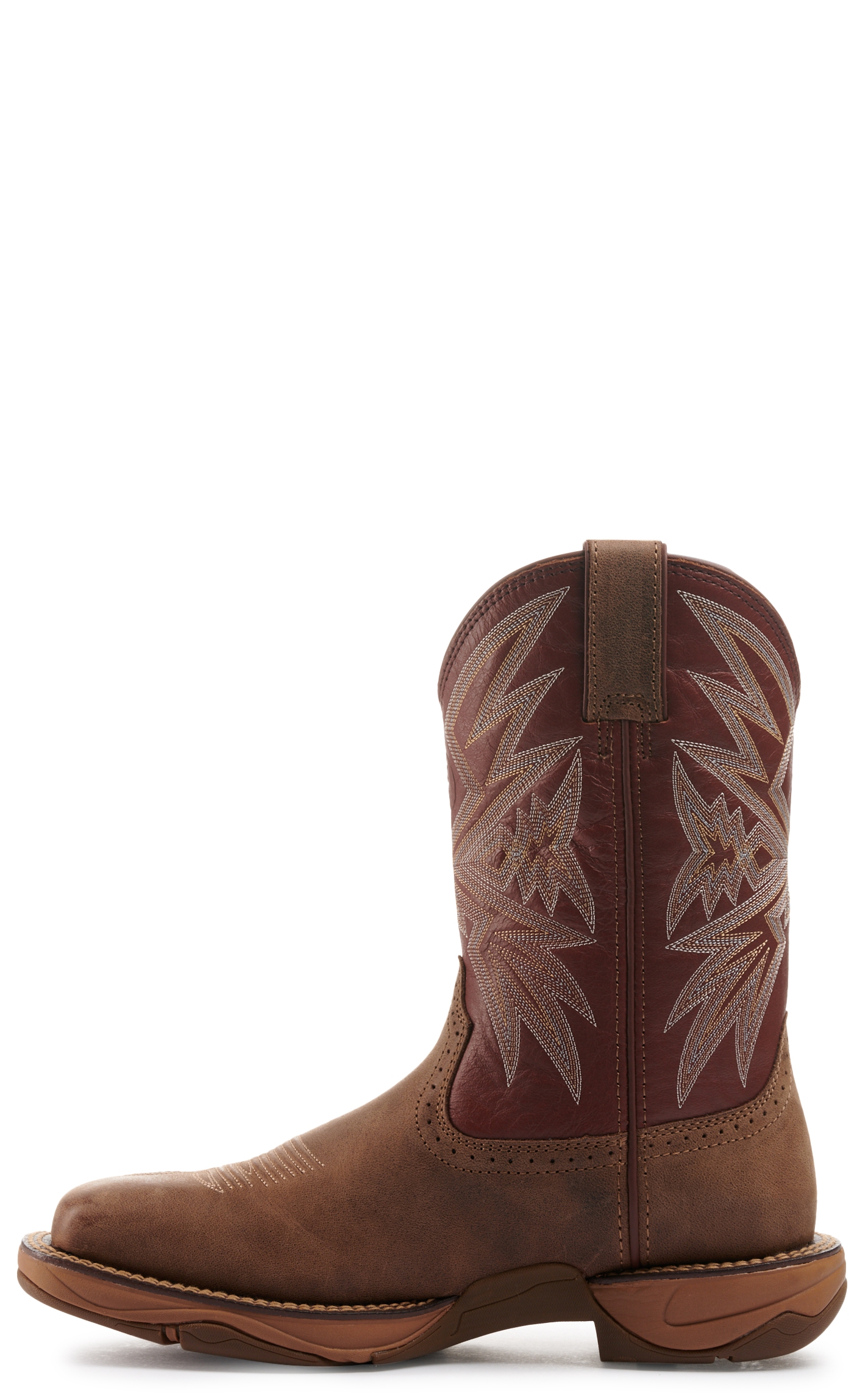 Tony Lama Men's Bartlett Tan and Cognac Wide Square Toe Work Boot - Image 1