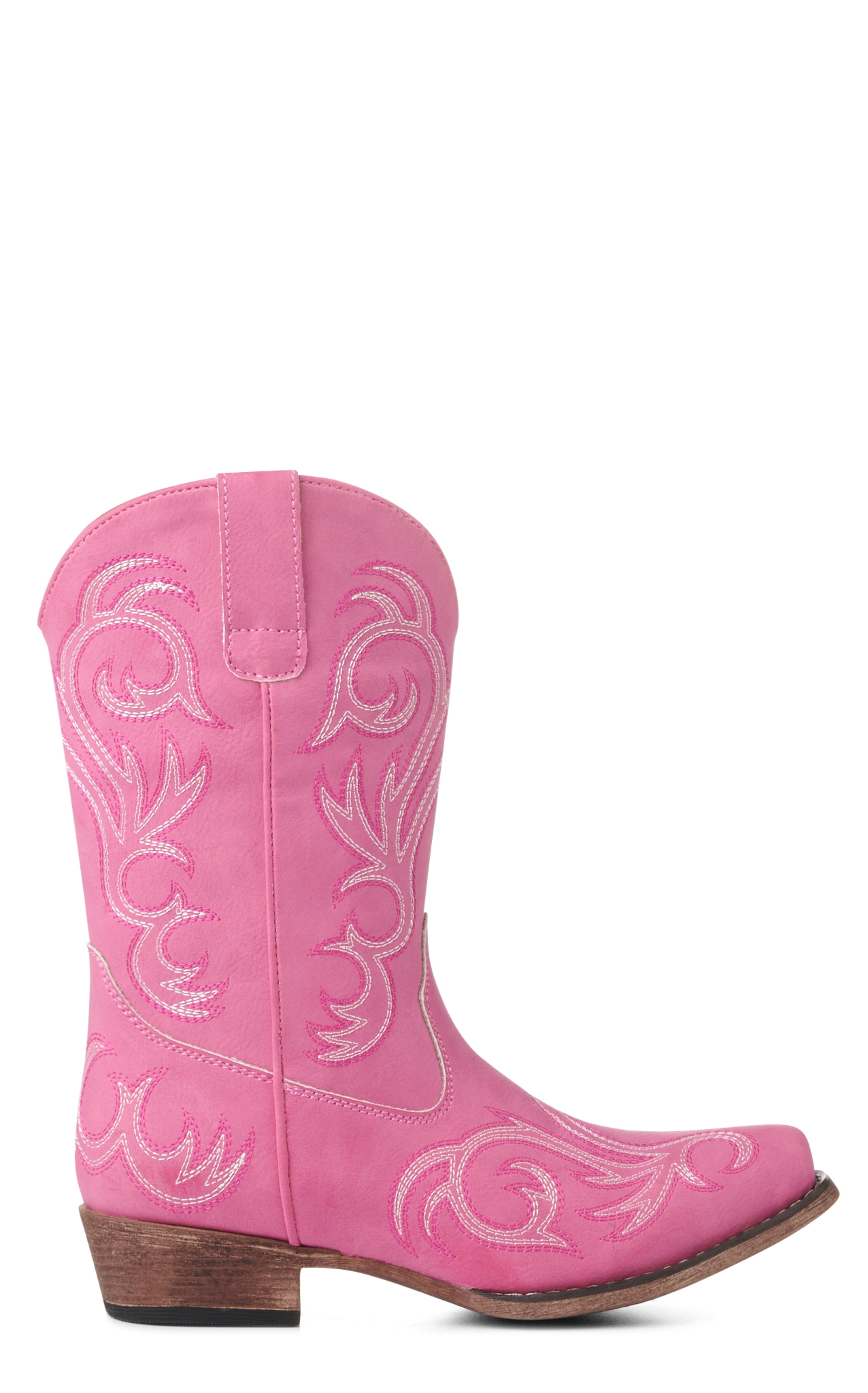 Roper Kids' Pink Snip Toe Cowboy Boots - Image 1