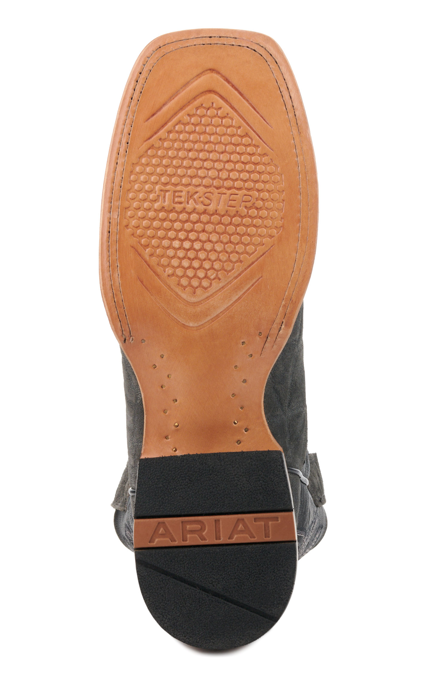 Ariat Men's Wiley Black Elephant Roughout and Black Wide Square Toe Cowboy Boots - Image 1