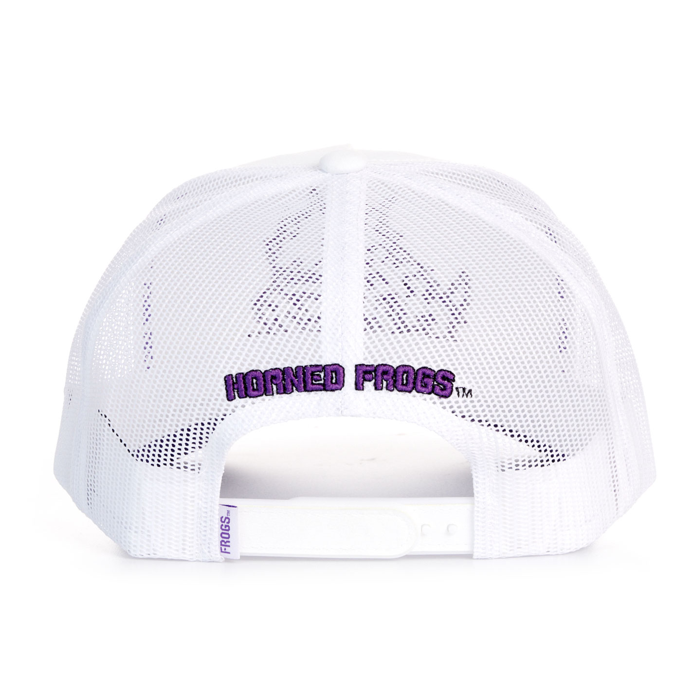 Hooey Collegiate Collection White TCU Embroidered Horn Frog Logo Cap - Image 1