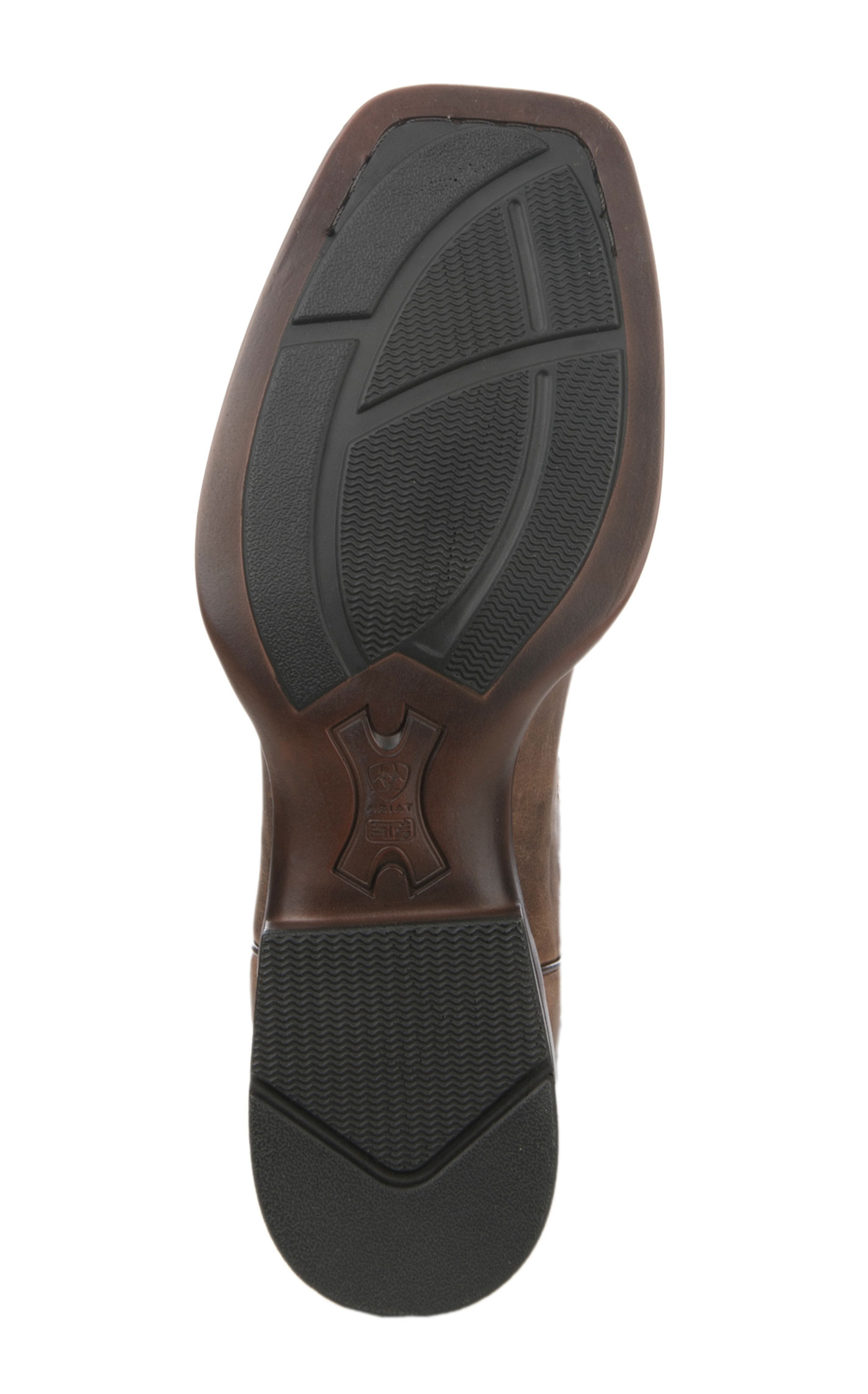 Ariat Men's Plano Dusty Tan and Brown Bantamweight Wide Square Toe Cowboy Boots - Image 1