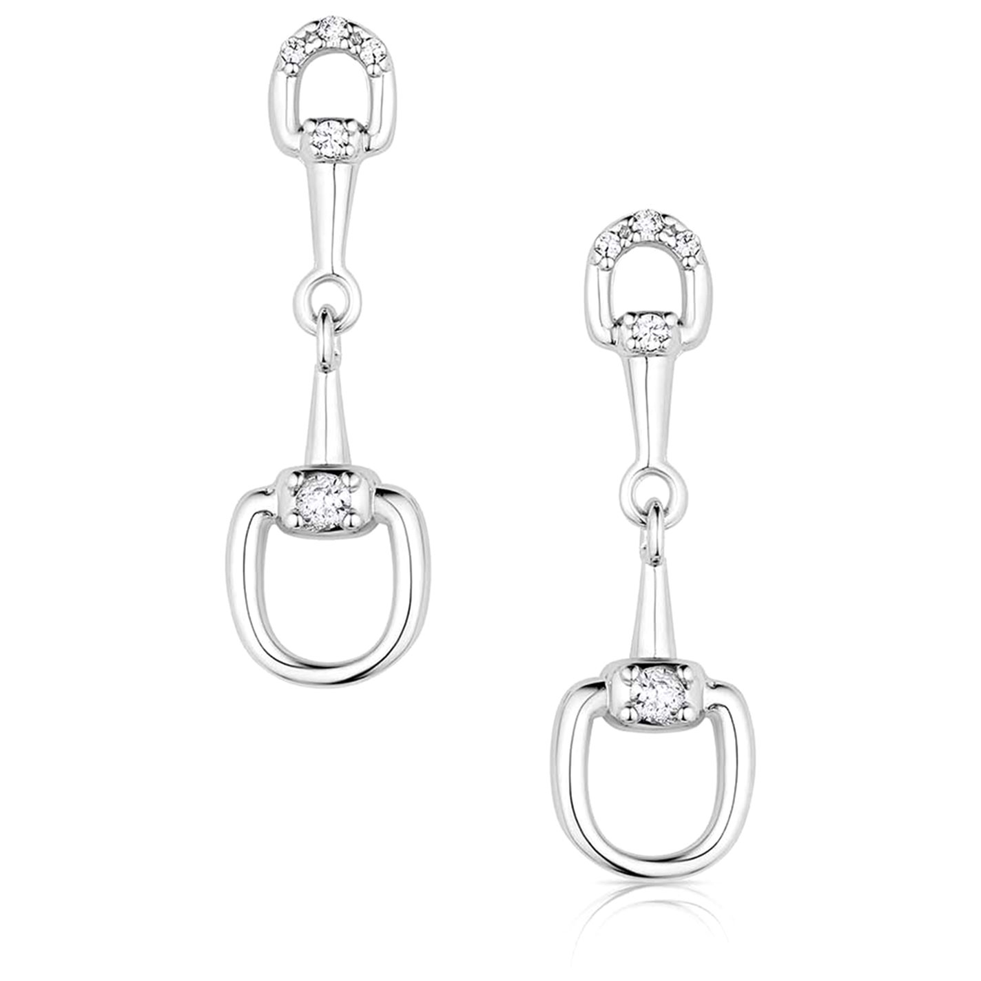 Montana Silversmiths Silver Enjoy the Ride Earrings - Image 3