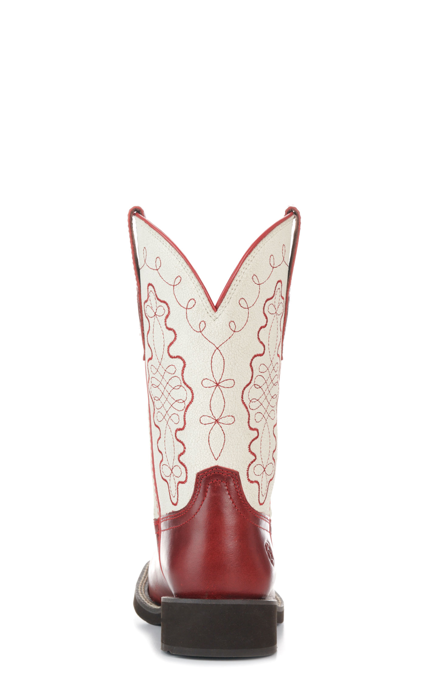Ariat Women's Callie Cherry & Cream Wide Square Toe Cowboy Boots - Image 1