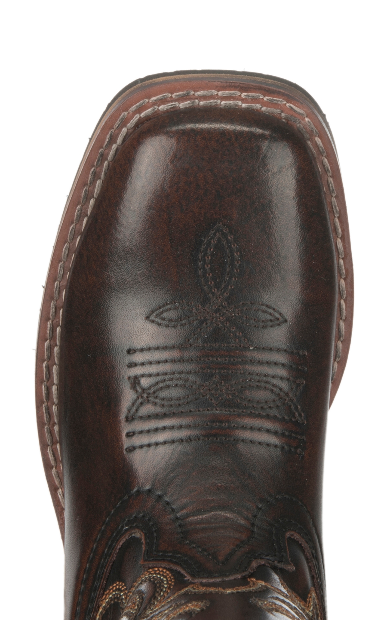 Smoky Mountain Youth Chocolate Wide Square Toe Cowboy Boots - Image 1