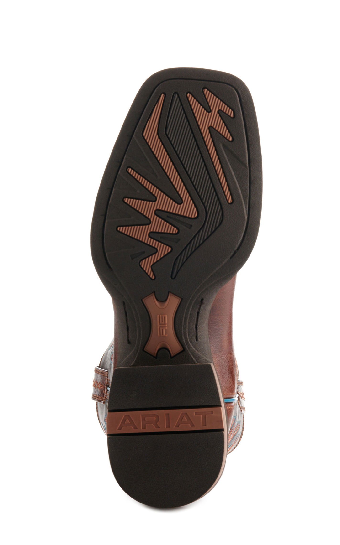 Ariat Men's Ricochet Gingersnap and Marble Brown SmartLite Wide Square Toe Cowboy Boots - Image 1