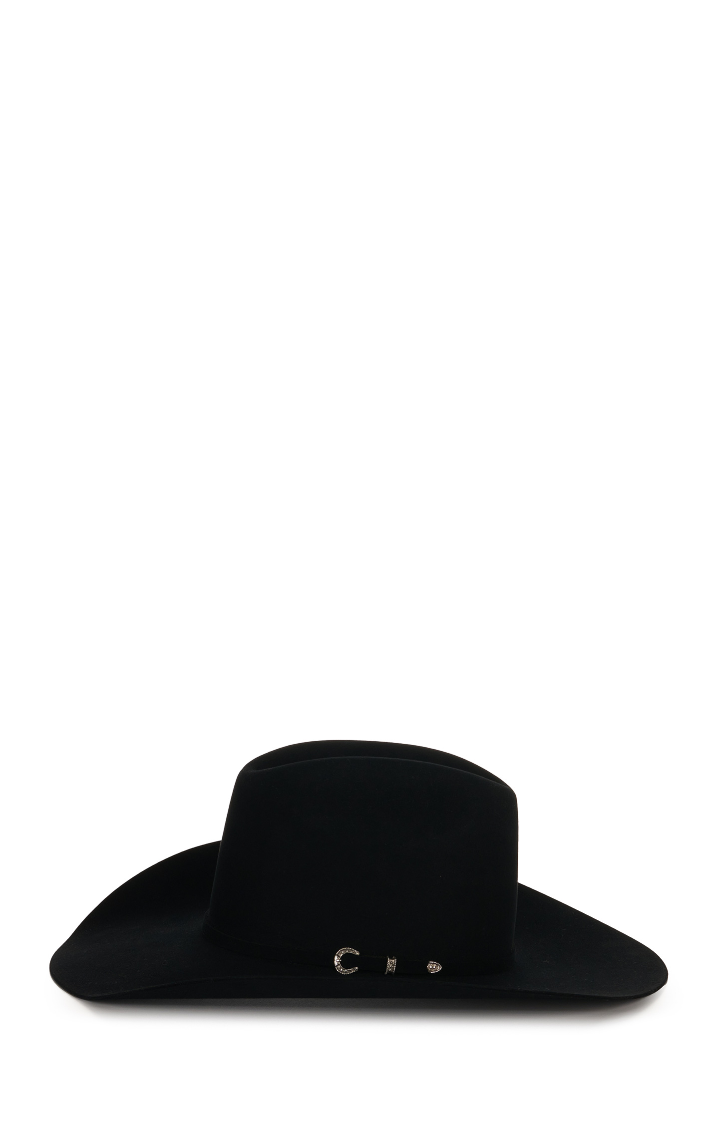 Resistol Rough N Ready 30X Black Cattleman's Crown Felt Cowboy Hat - Image 1