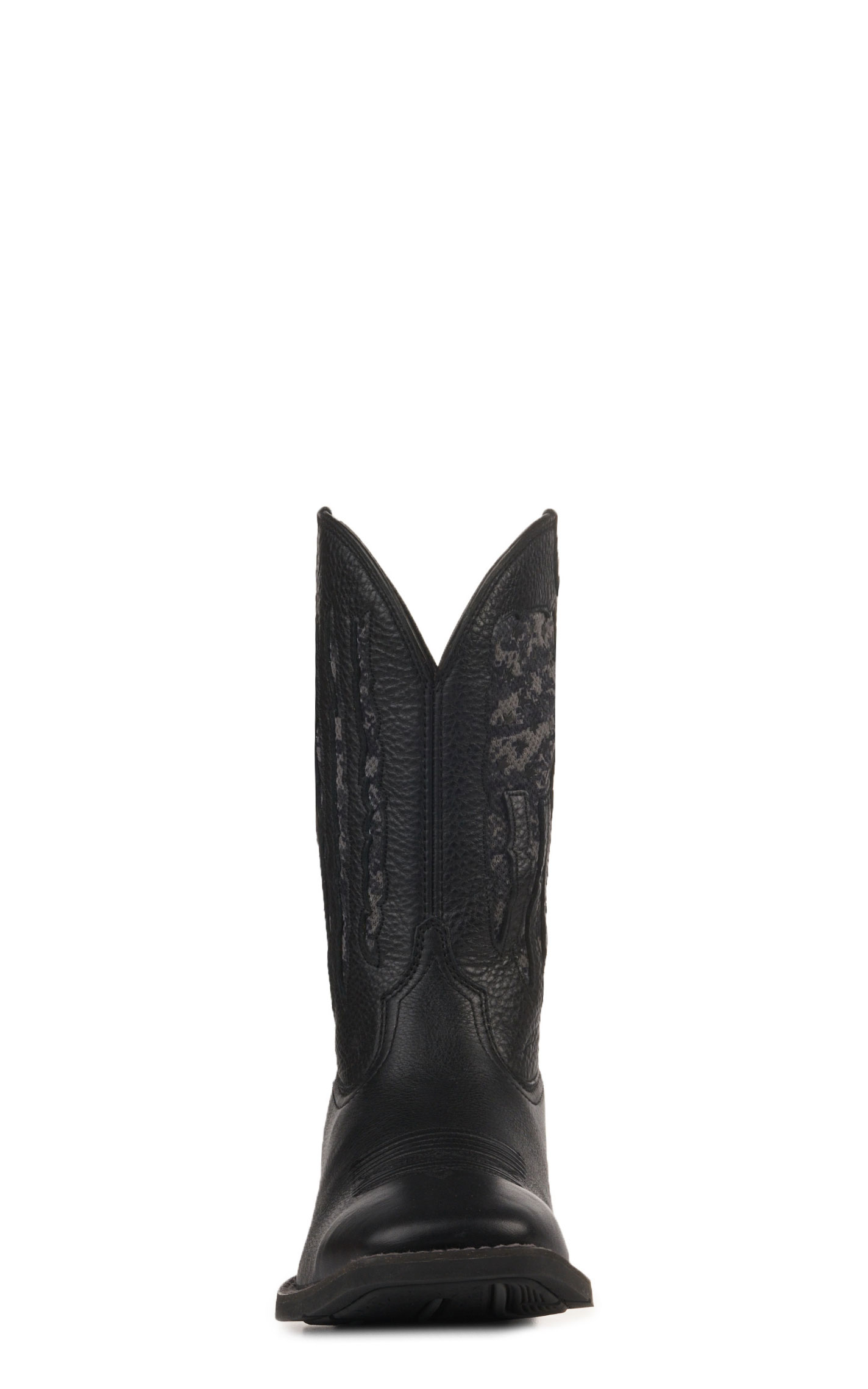 Ariat Men's Sport My Country Black and Black Camo Flag VentTEK Square Toe Cowboy Boot - Image 1