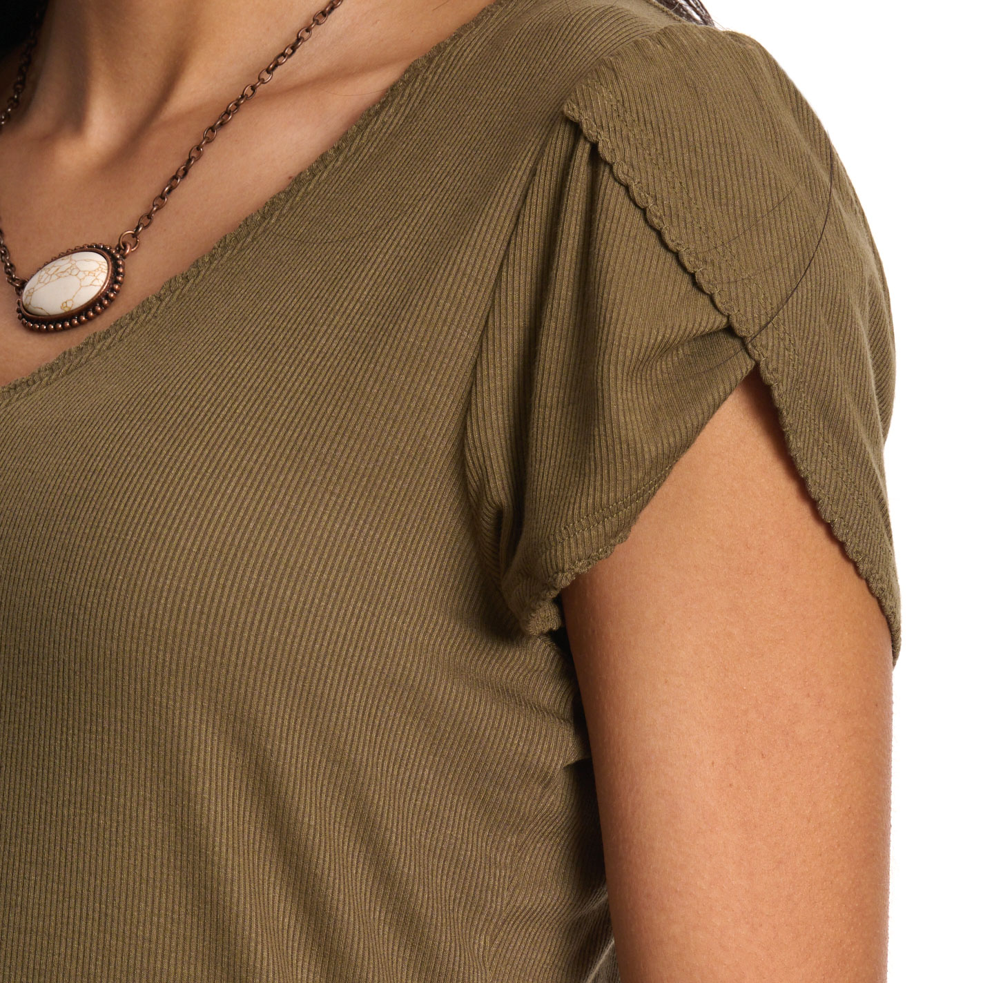 Another Love Women's Maddie Vineyard Green Top - Image 1