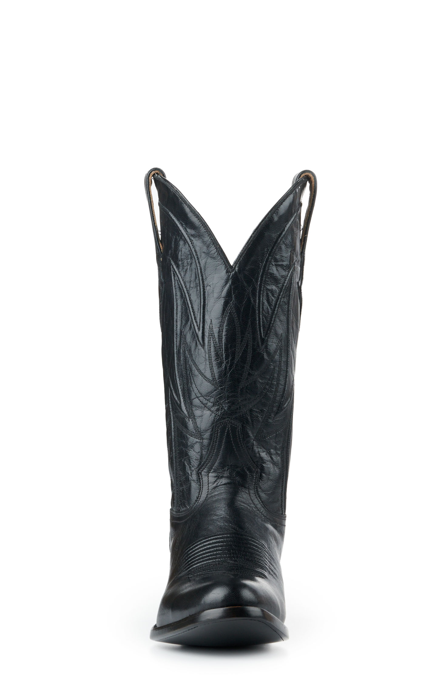 JRC & Sons Men's Creed Domingo Goat Round Toe Cowboy Boot in Black - Image 1