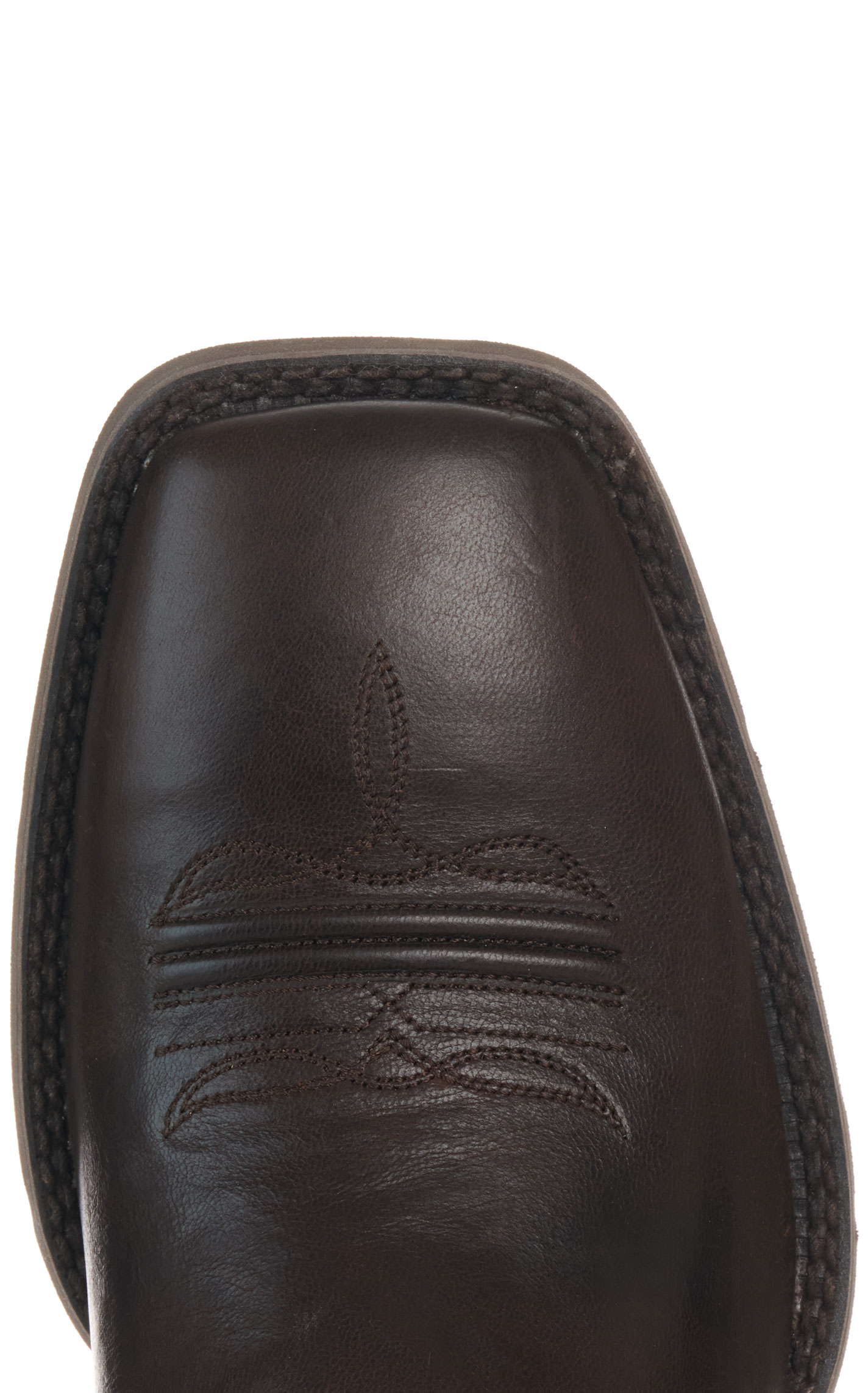 Ariat Men's Burnished Chocolate Sport Wide Square Toe Cowboy Boots - Image 1