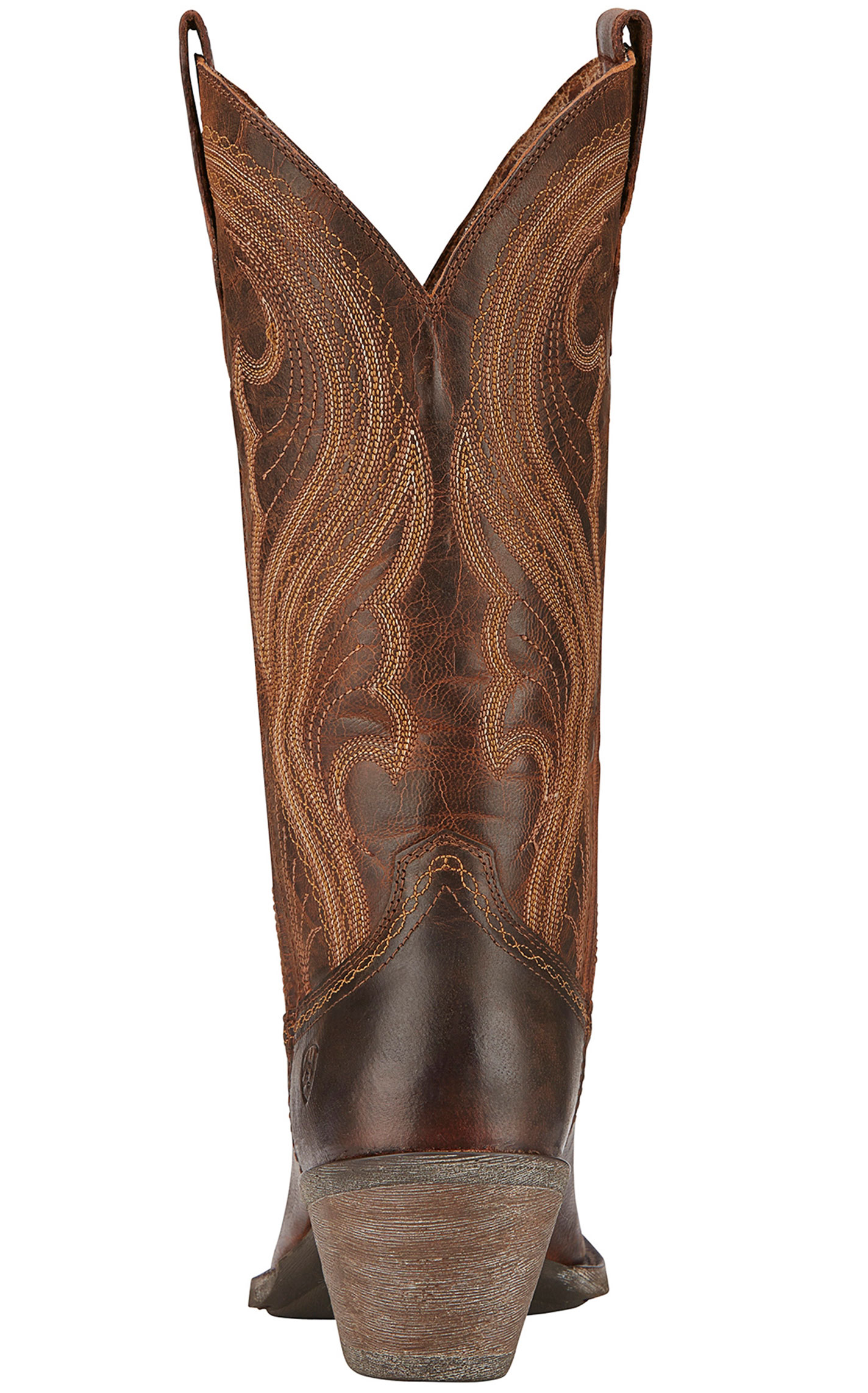 Ariat Women's Lively Sassy Brown Punchy Square Toe Cowboy Boots - Image 1