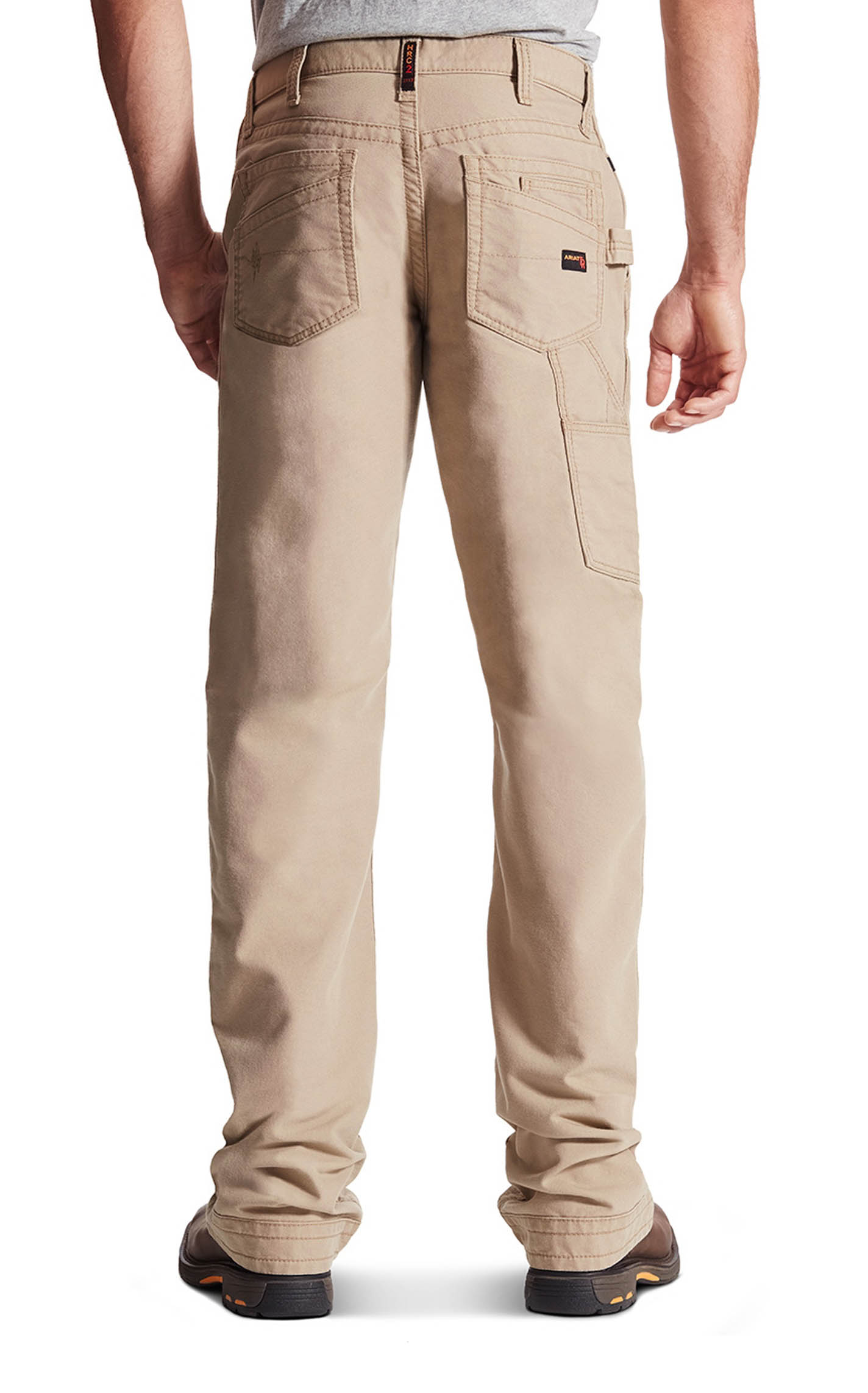 Ariat Men's M4 Workhorse Khaki Relaxed Fit Boot Cut FR Work Pant - Image 1