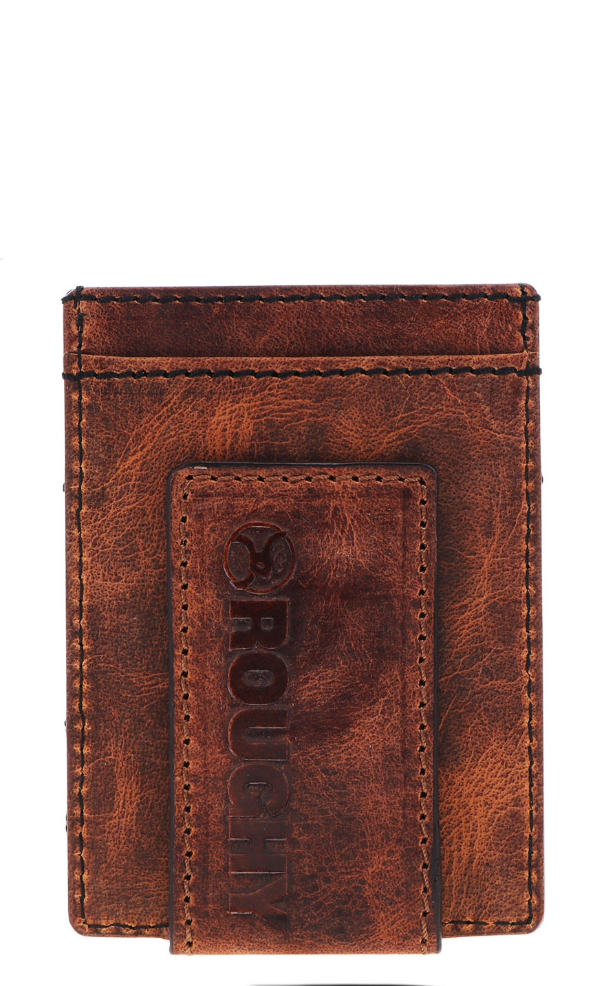 Hooey Men's Chocolate & Serape Inlay Card Slot Money Clip - Image 1