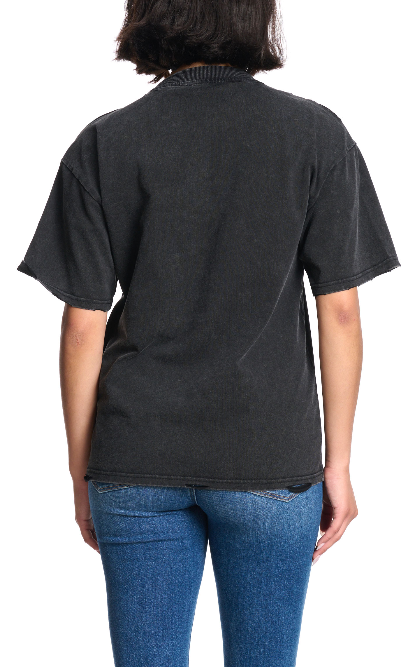 Blue B Women's Black Bling HOWDY Distressed Top - Image 1