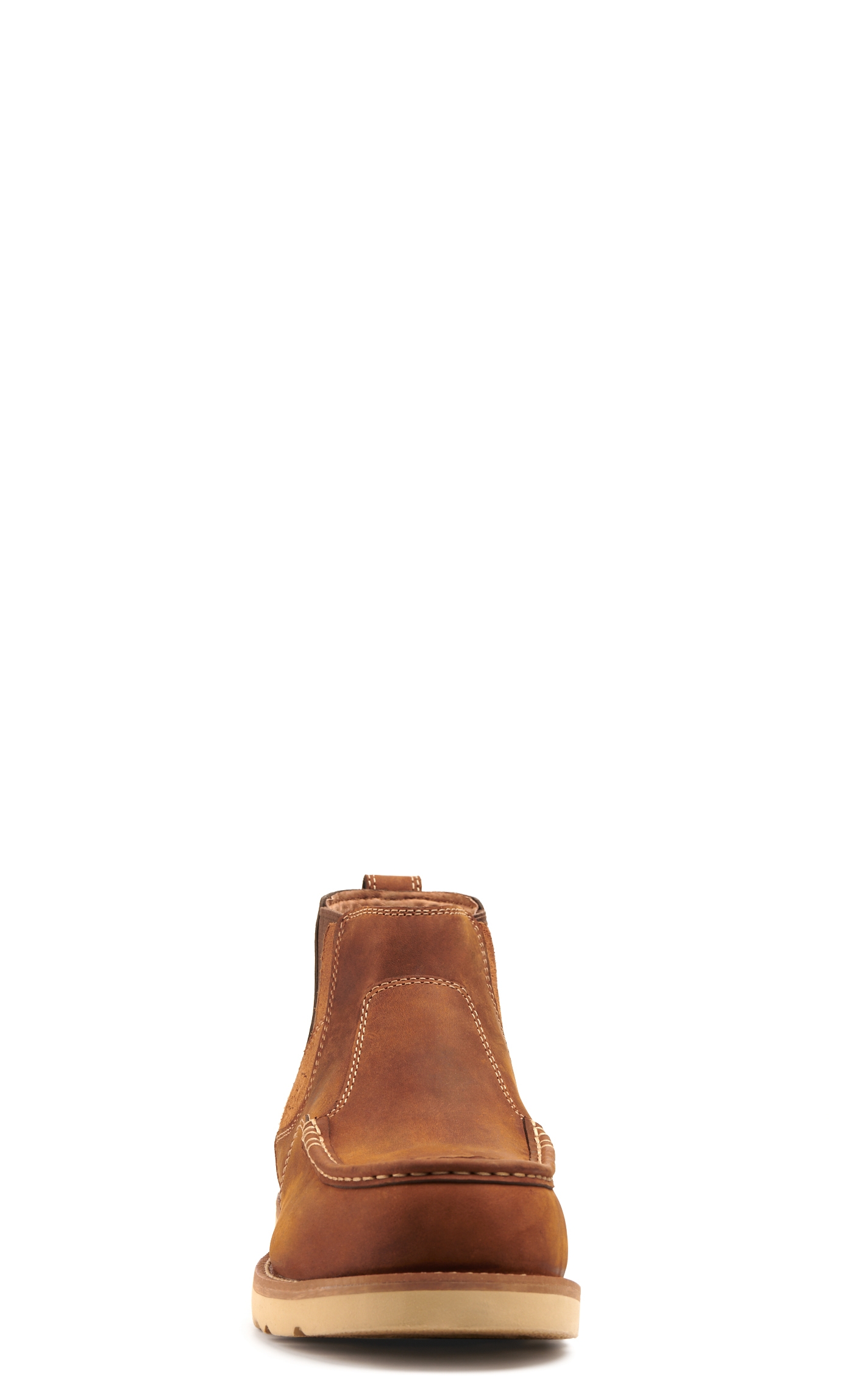Twisted X Men's Oiled Saddle Brown Composite Toe Wedge Chelsea Work Boots - Image 1