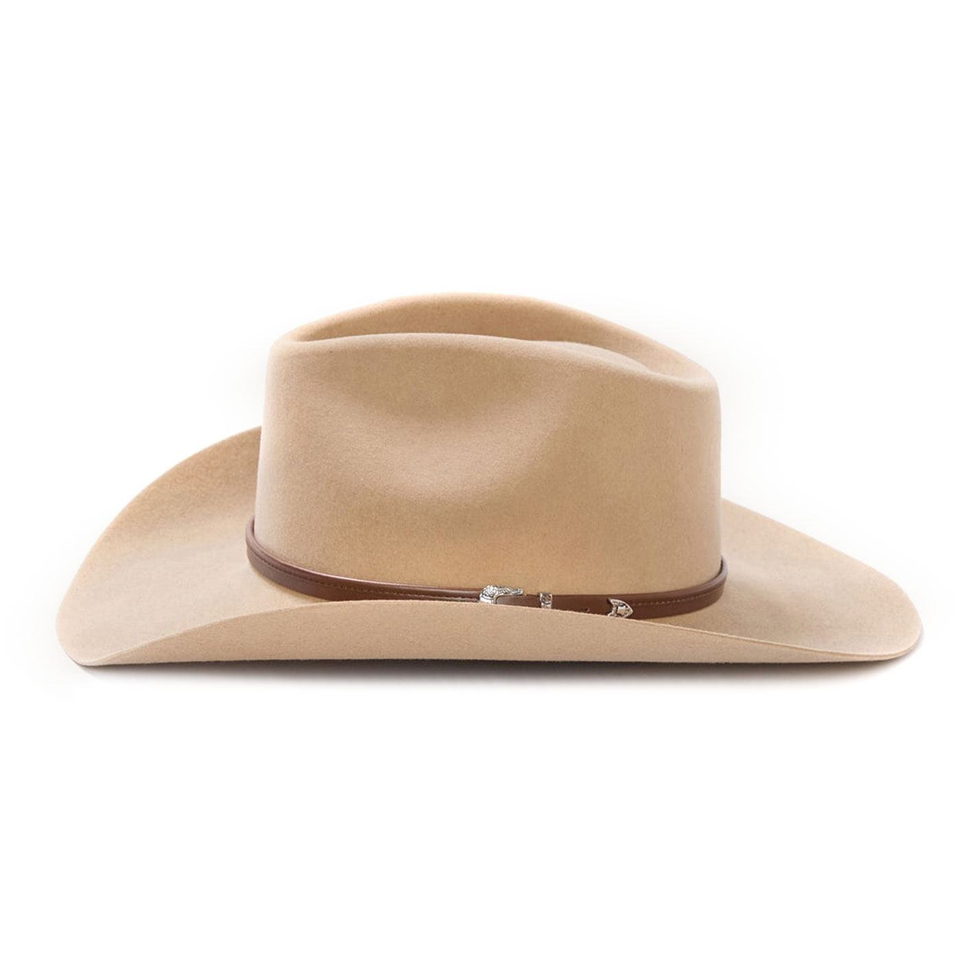 Stetson 4X Seneca Silver Sand Buffalo Collection Felt Cowboy Hat - Image 1