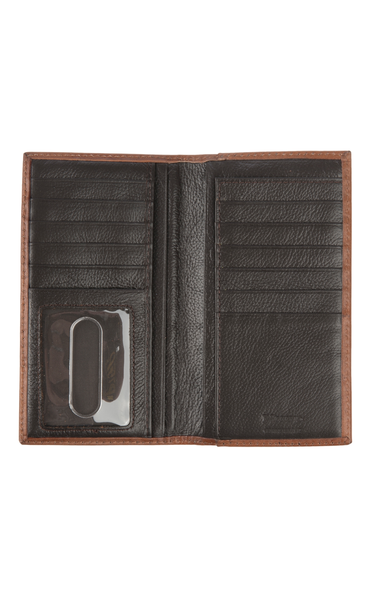 Nocona Tan Filigree with Turquoise Underlay Rodeo Wallet - Image 1