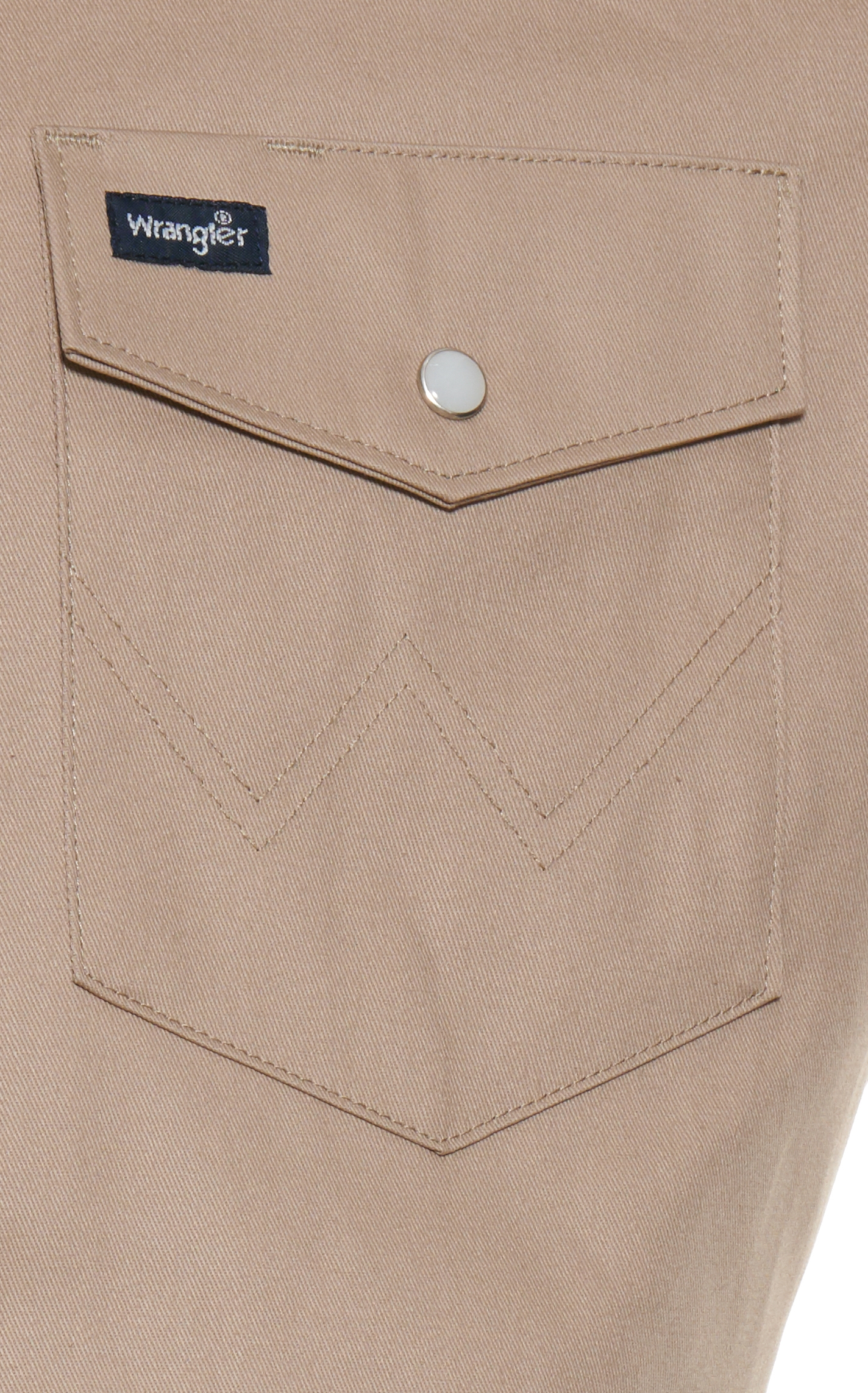 Wrangler Khaki Long Sleeve Workshirt - Image 1