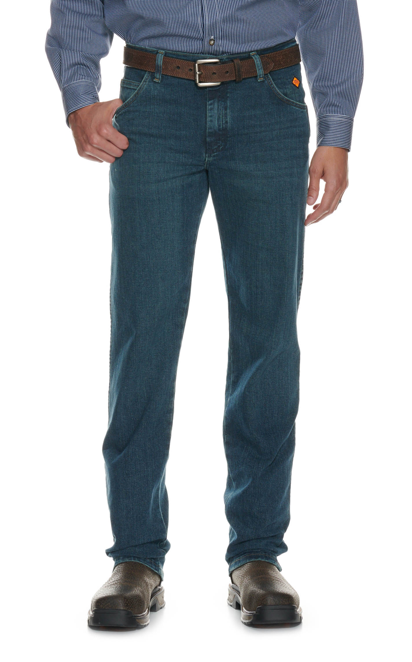 Wrangler Men's Advanced Comfort Regular Fit FR Work Jean - Image 1