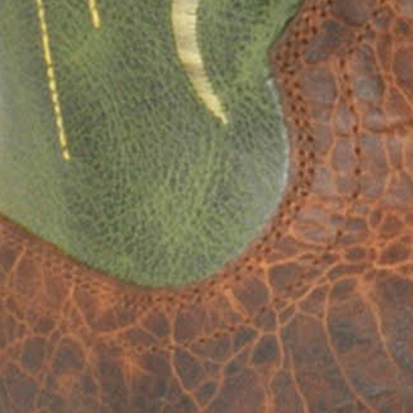 Ariat Men's Mesteno Adobe Clay and Neon Green Wide Square Toe Cowboy Boots - Image 1