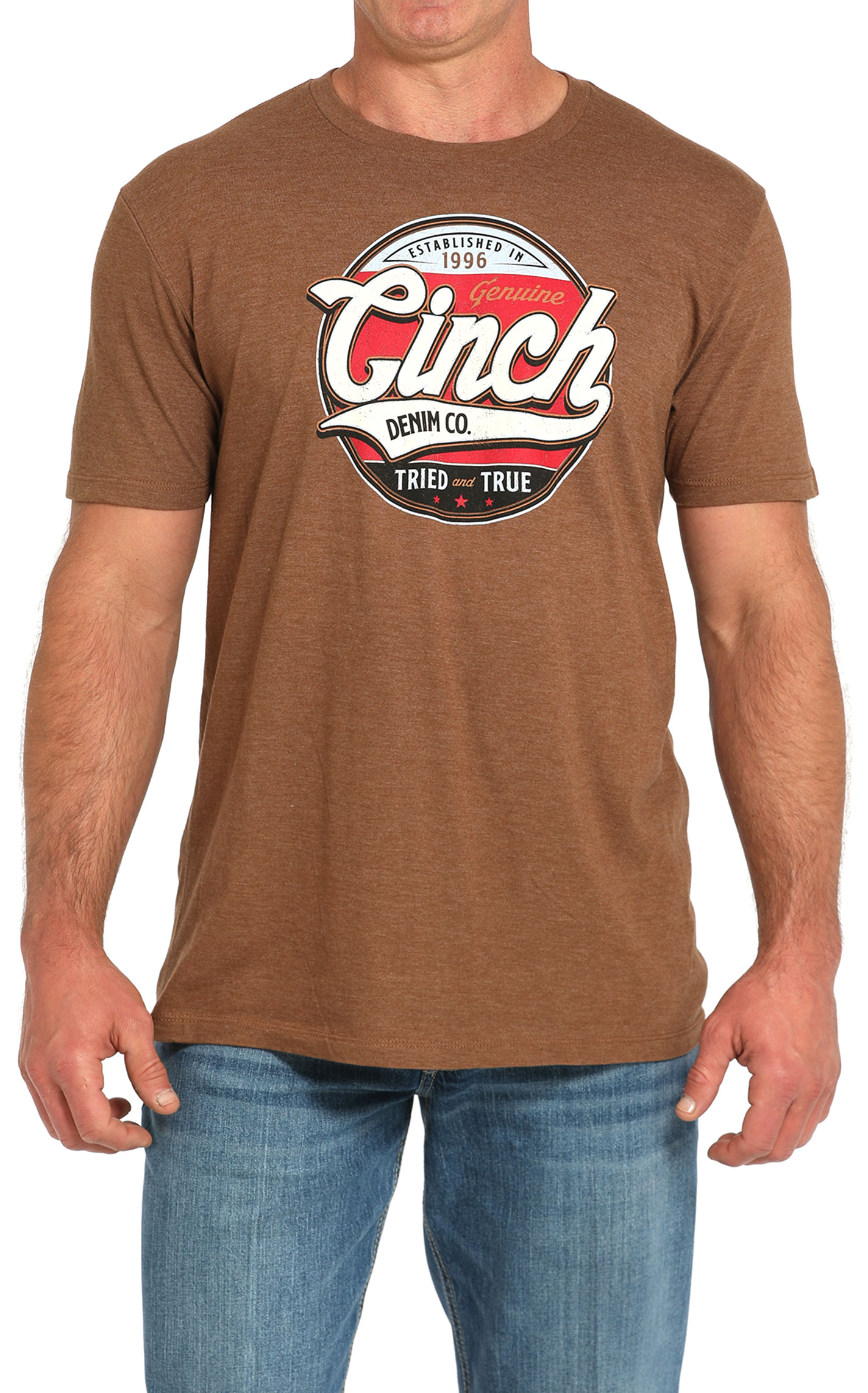 Cinch Men's Brown Tried & True Graphic T-Shirt - Image 1