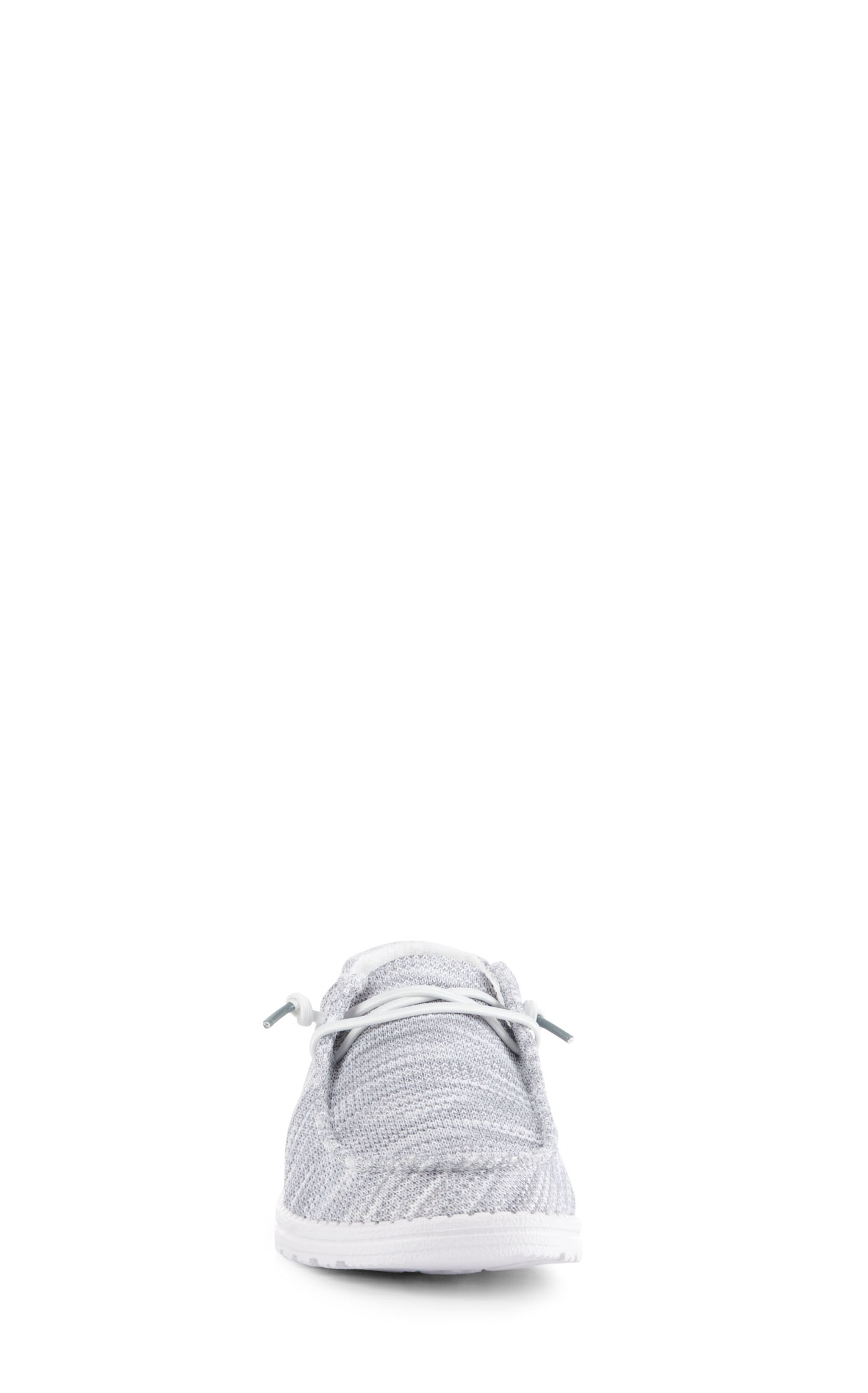 Hey Dude Women’s Wendy Sox Gray Moc Toe Lace Up Casual Shoes - Image 1