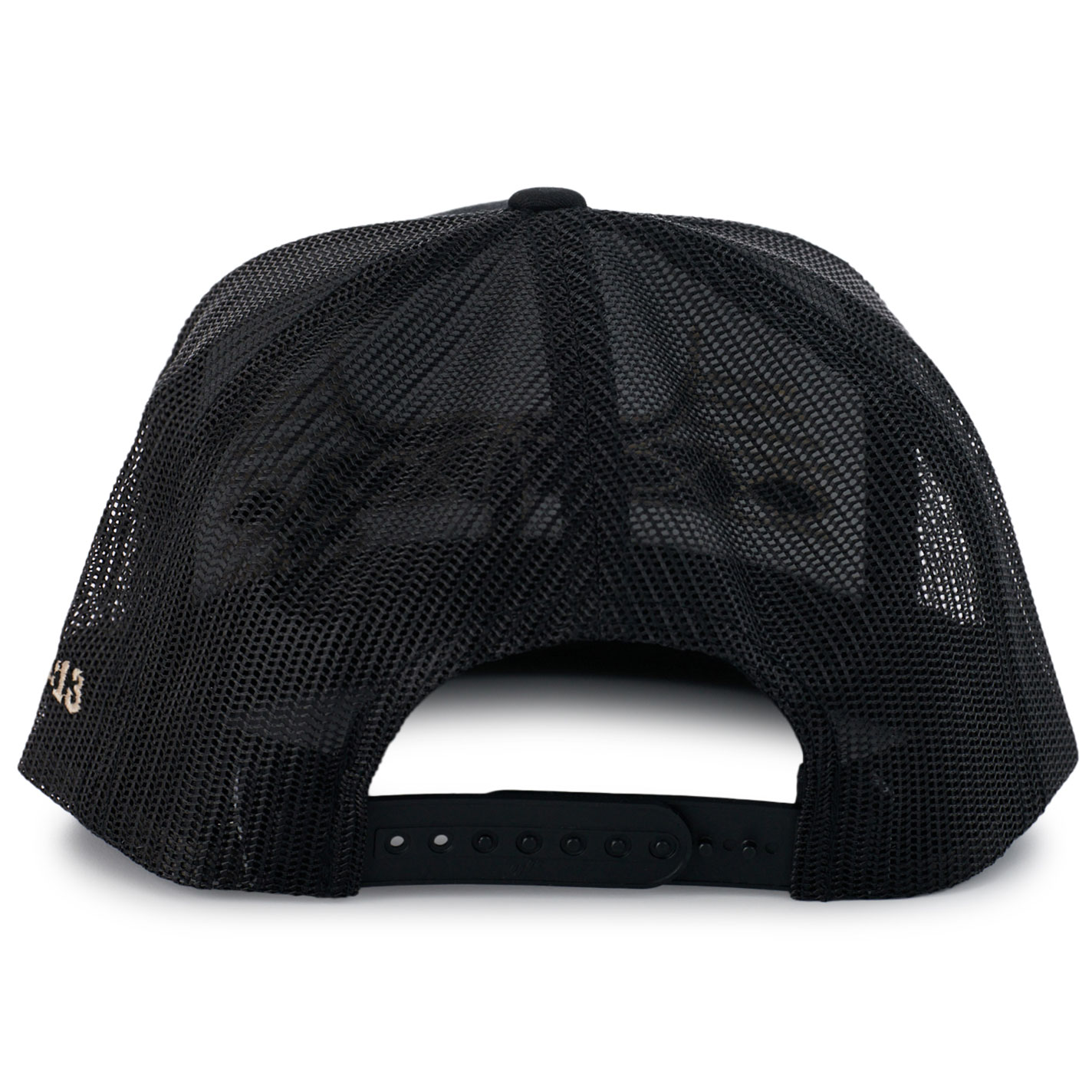 Salty Rodeo Men's Black & Taupe Boot Stitch Embroidery Logo Cap - Image 1