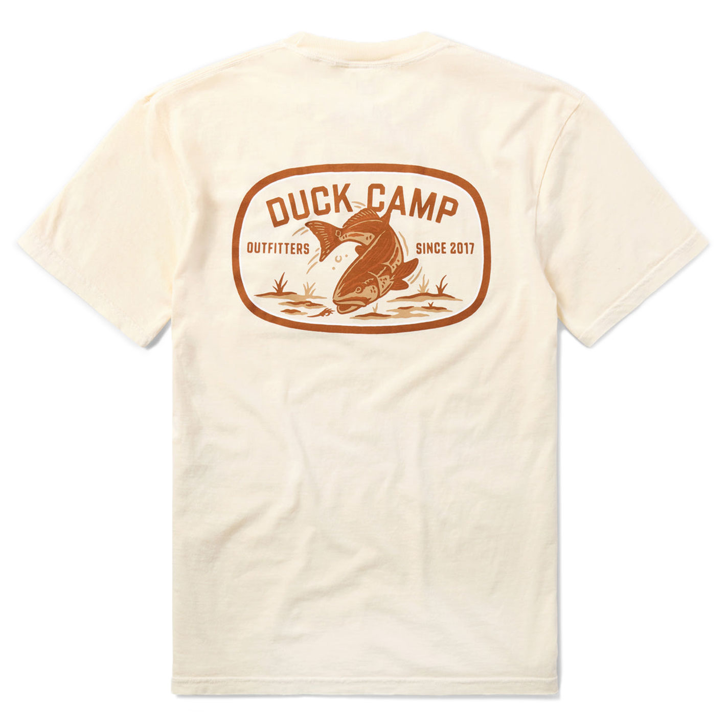 Duck Camp Men's Ivory Redfish Graphic T-Shirt - Image 1
