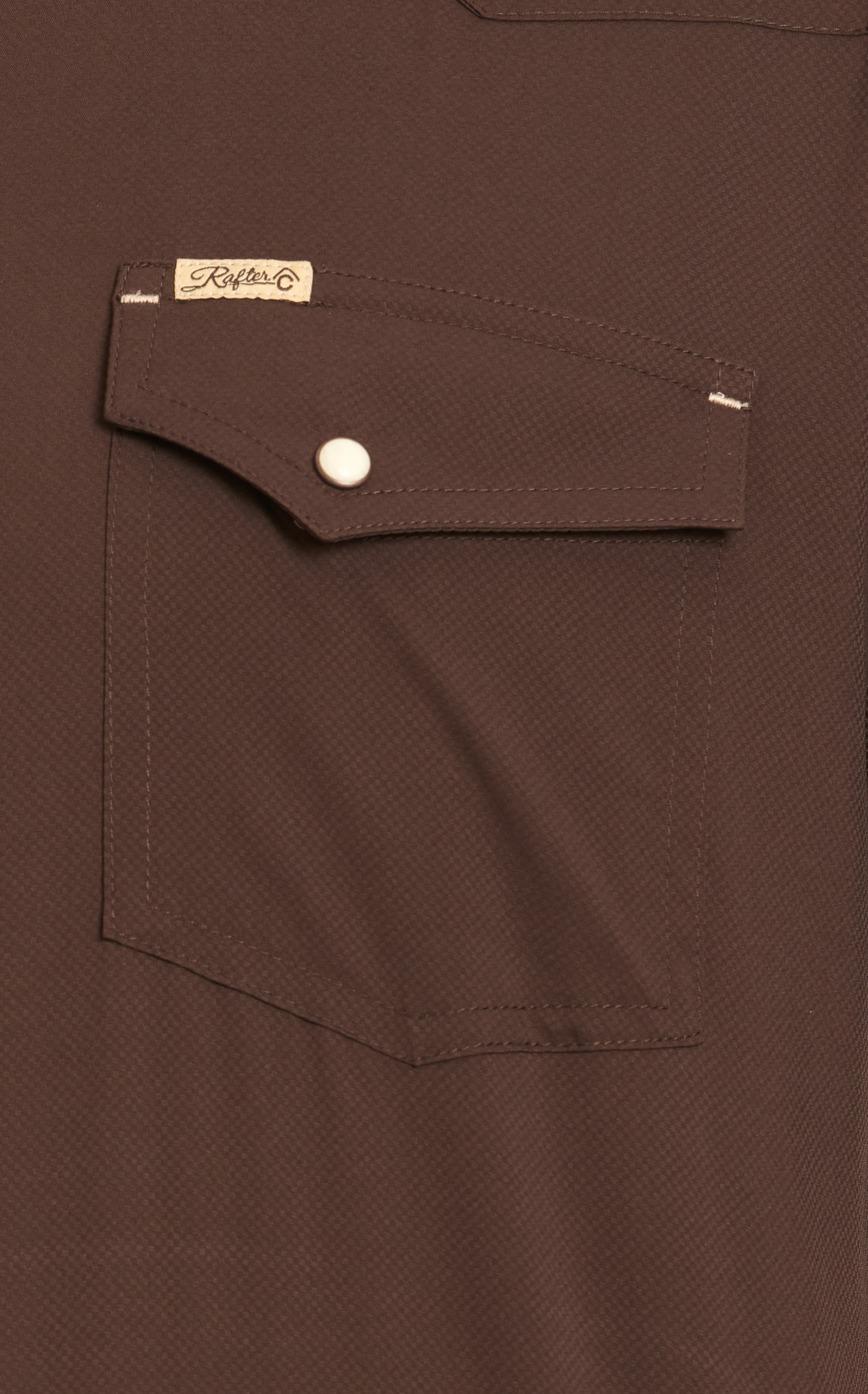 Rafter C Outdoors Men's Angler Chocolate Short Sleeve Fishing Shirt - Image 2