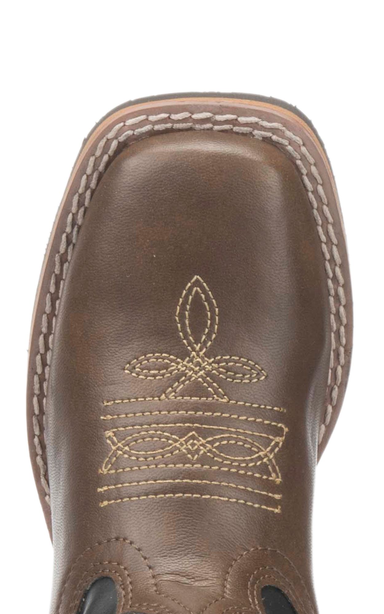 Smoky Mountain Youth Brown and Black Cowboy Square Toe Boots - Image 1