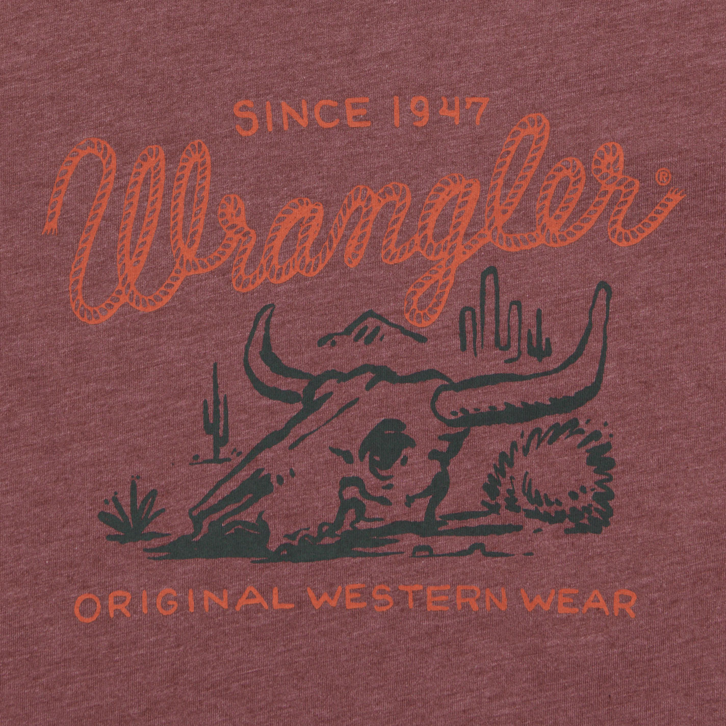 Wrangler Boy's Worn Brick Logo Desert Graphic T-Shirt - Image 1