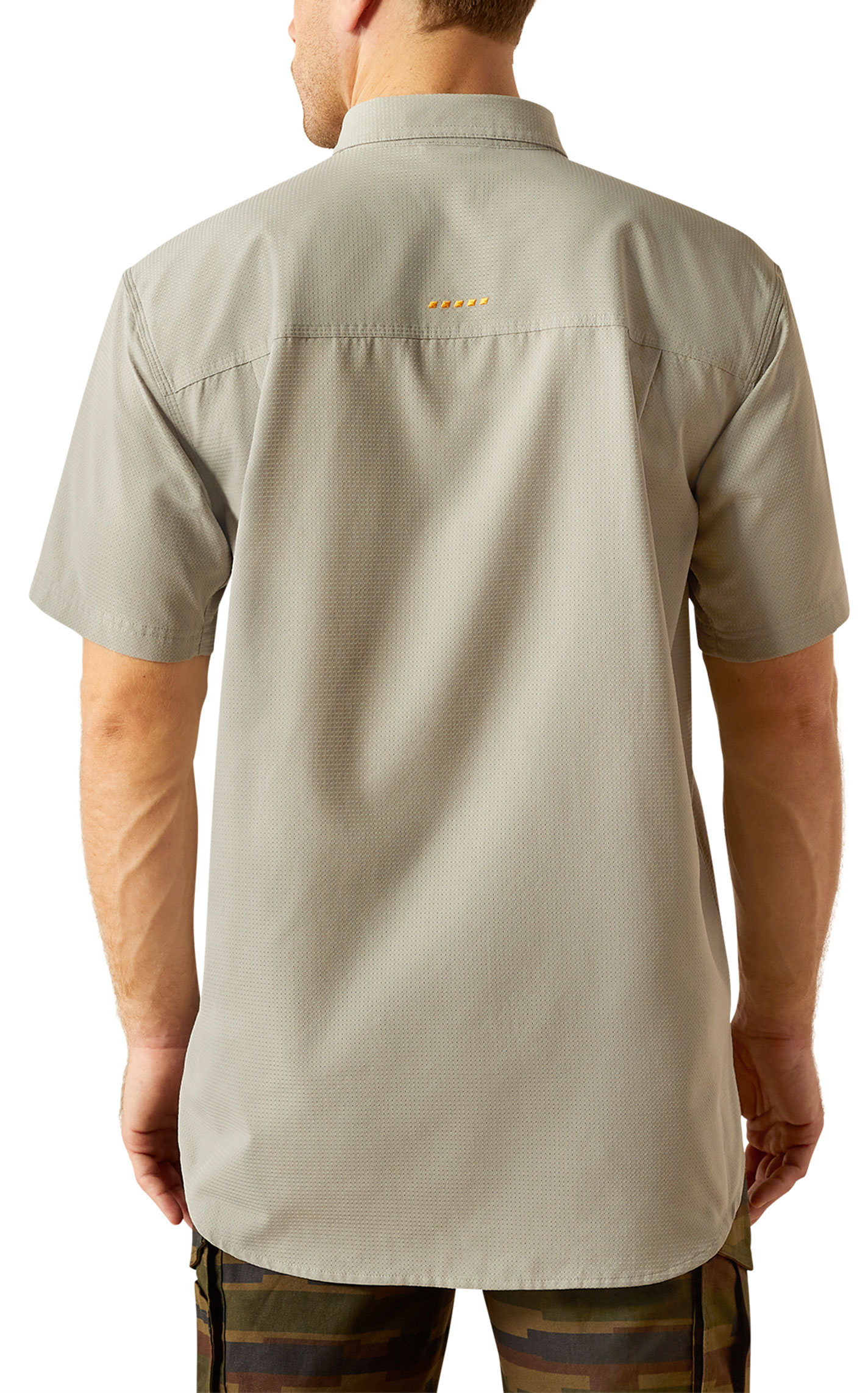 Ariat Men's Rebar 360 Airflow Wild Dove Gray Work Shirt - Image 2