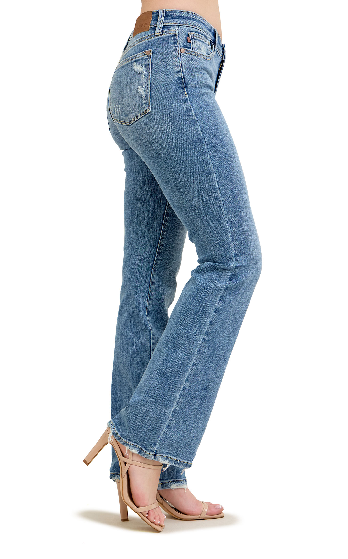 Judy Blue Women's Vintage Wash Mid Rise Bootcut Jeans - Image 1
