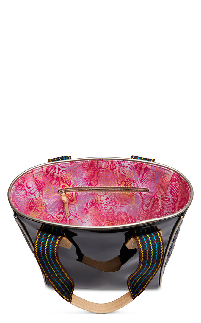 Consuela Rita Neon Floral Embroidered Classic Tote - Image 1